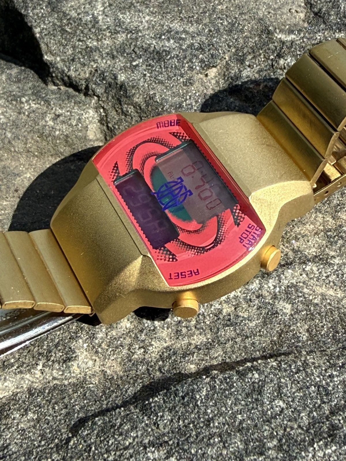 Jean Paul Gaultier Jean Paul Gaultier Fifth Element 1997 Dual Time LCD Watch Size ONE SIZE - 3 Thumbnail
