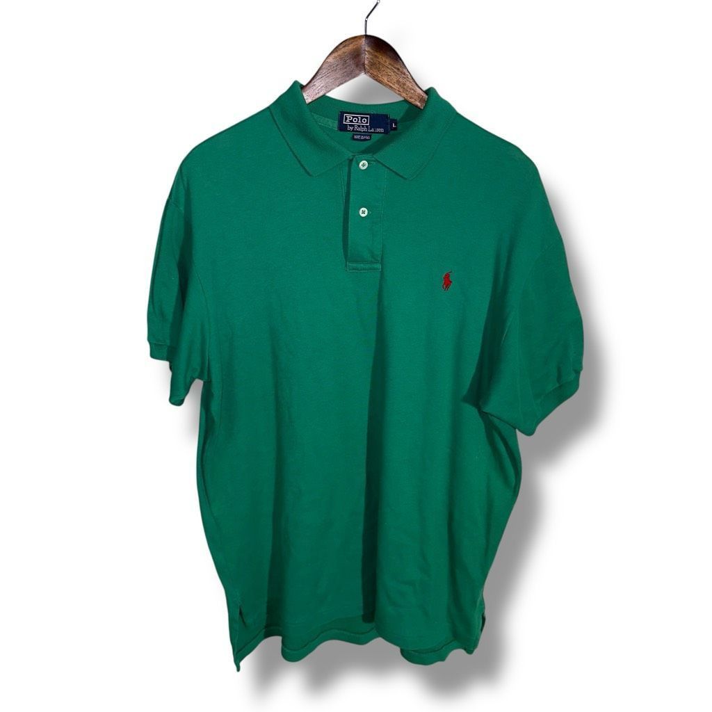 Polo Ralph Lauren 80s Polo Ralph Lauren Green Made in USA Polo Shirt Size L Size US L / EU 52-54 / 3 - 1 Thumbnail