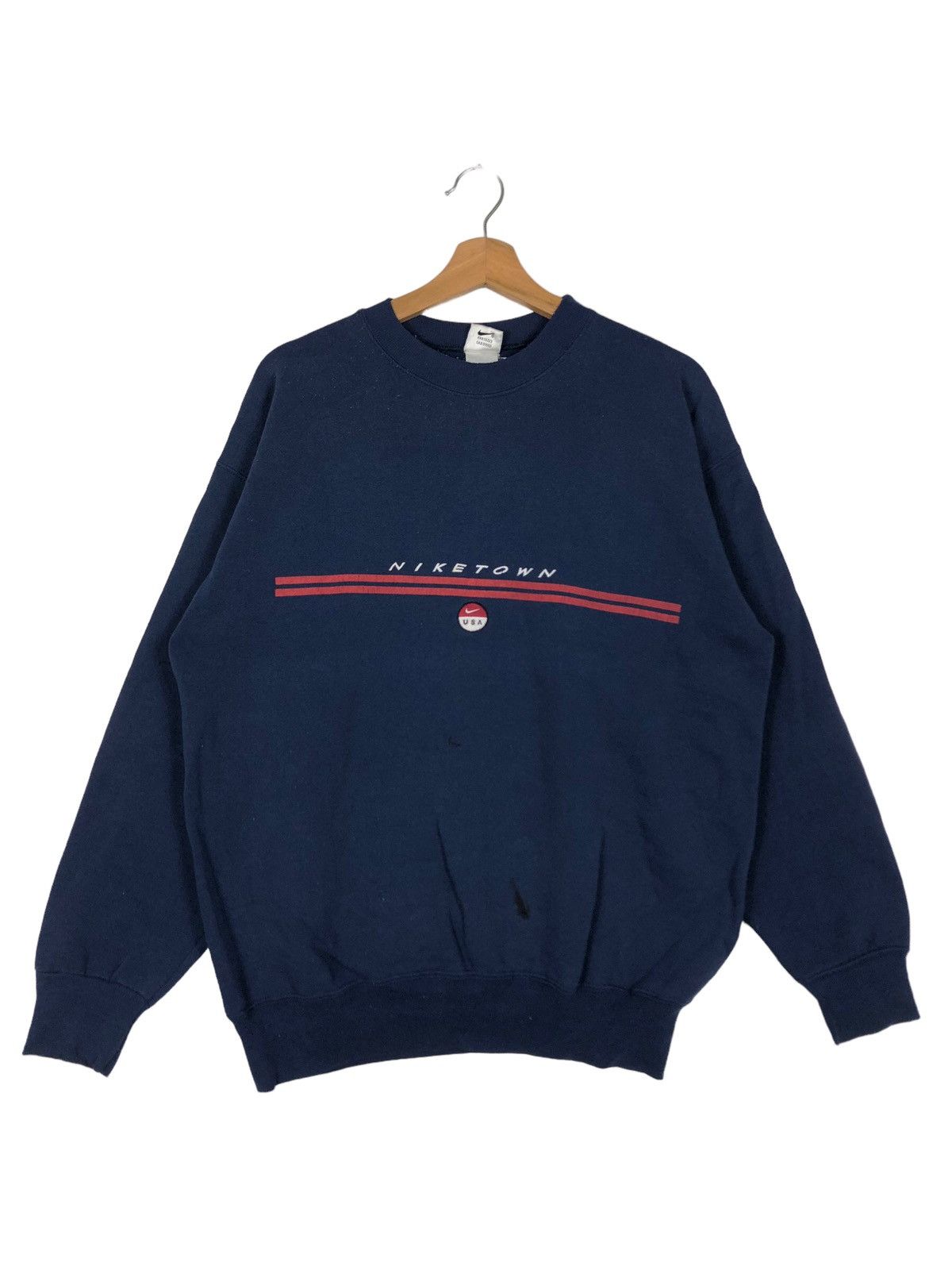 Nike 🔥90’s Vintage Nike Town USA Centre Logo Sweatshirt Big Logo Size US M / EU 48-50 / 2 - 1 Thumbnail