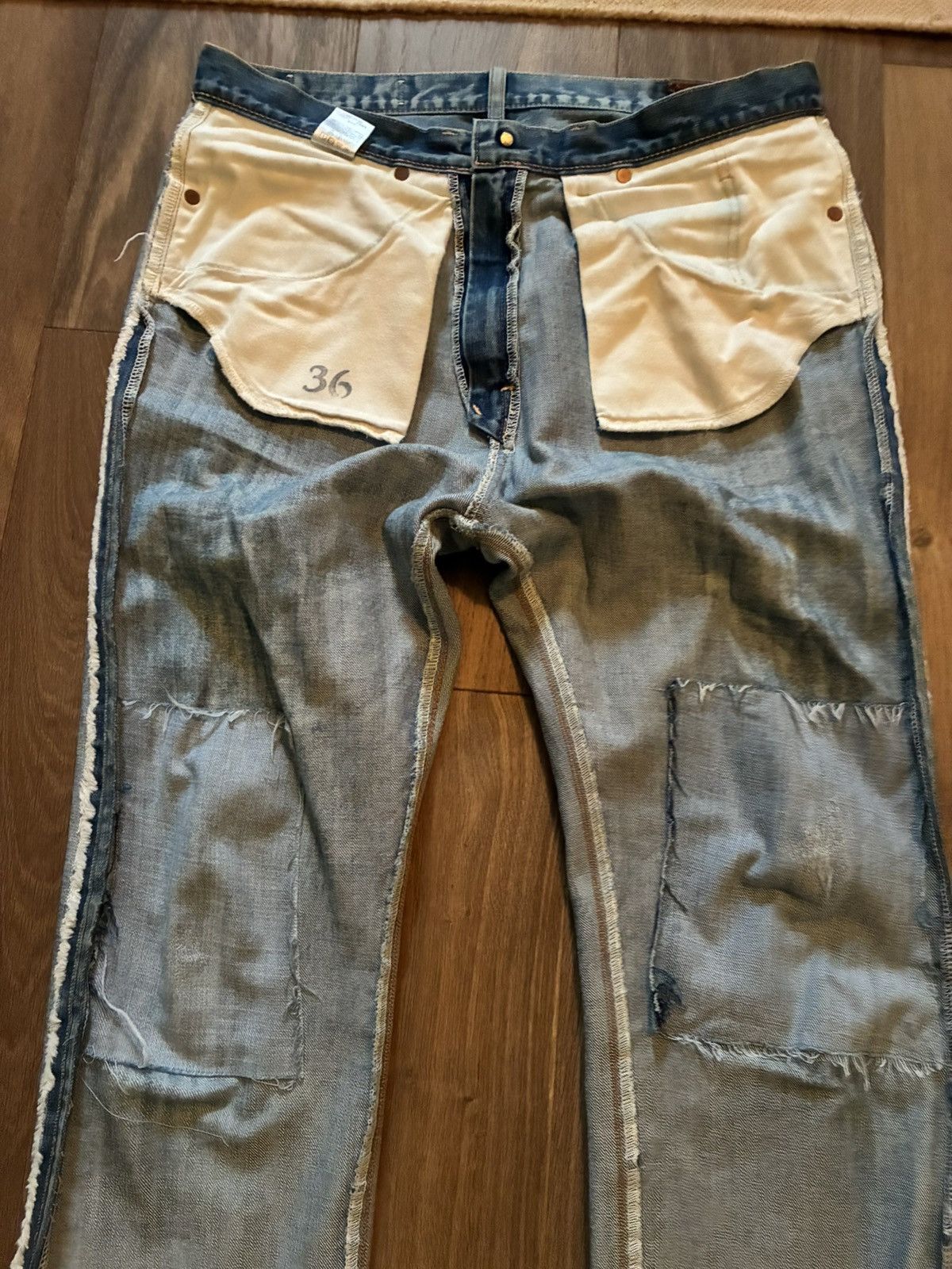 Kapital Kapital “fuzzy selvedge” denim Size US 36 / EU 52 - 14 Thumbnail