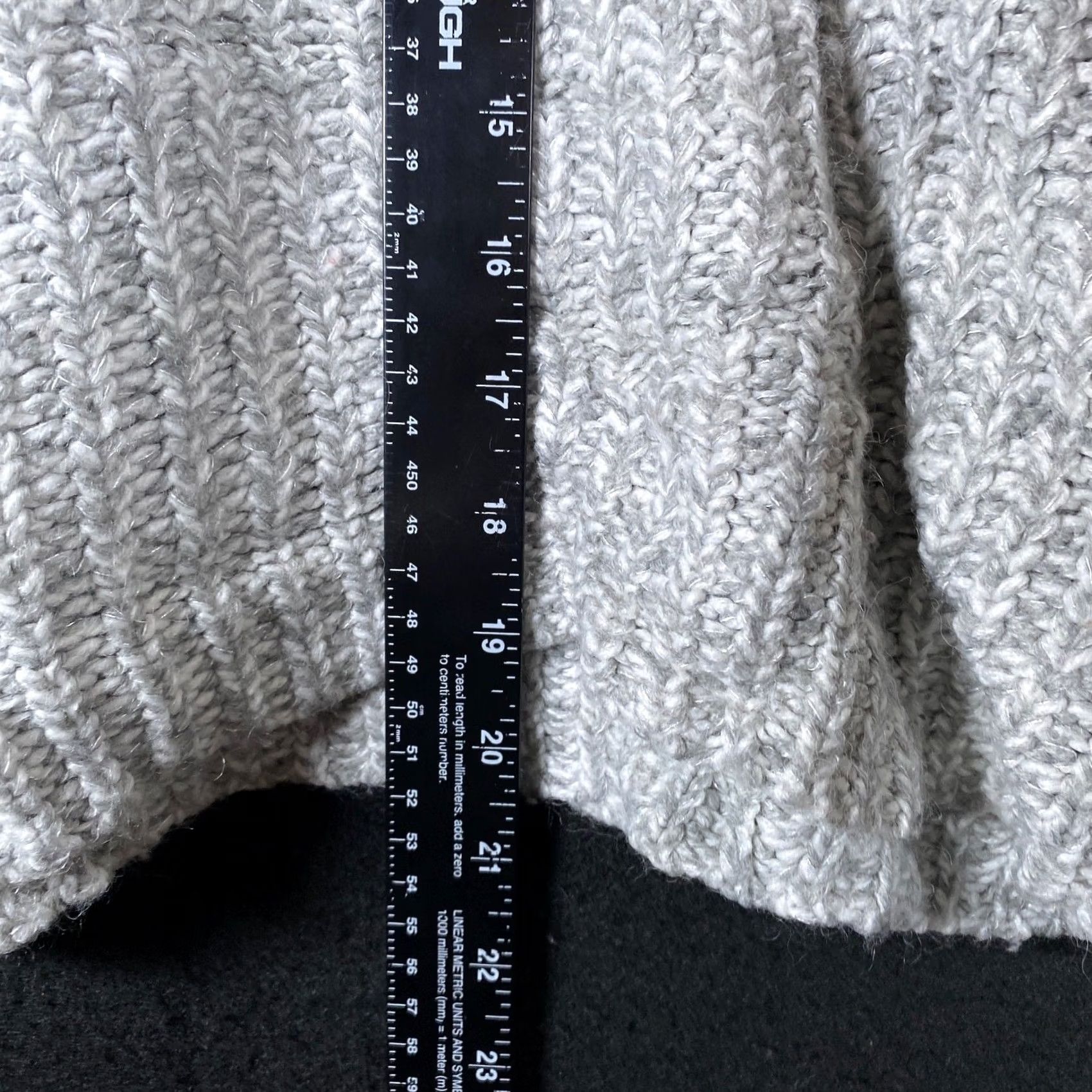 Vintage A New Day Womens Sweater Gray Open Knit Oversized Wool Blend Long Sleeve L Size L / US 10 / IT 46 - 7 Thumbnail