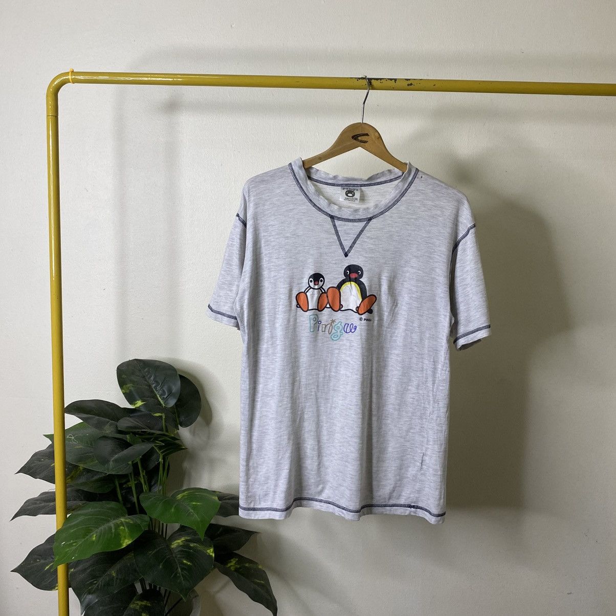 Vintage 1990s Pingu Cartoon Promo T Shirt Size US M / EU 48-50 / 2 - 1 Thumbnail
