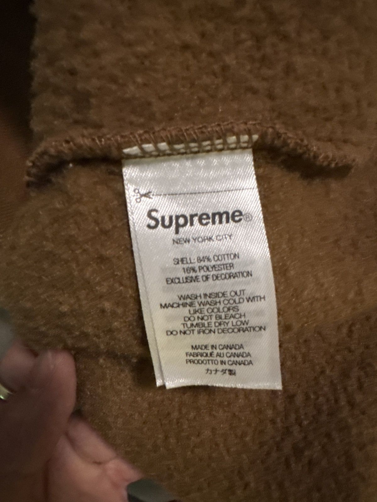 Supreme Supreme Worldwide Hooded Sweatshirt - Olive Brown Size US L / EU 52-54 / 3 - 6 Thumbnail