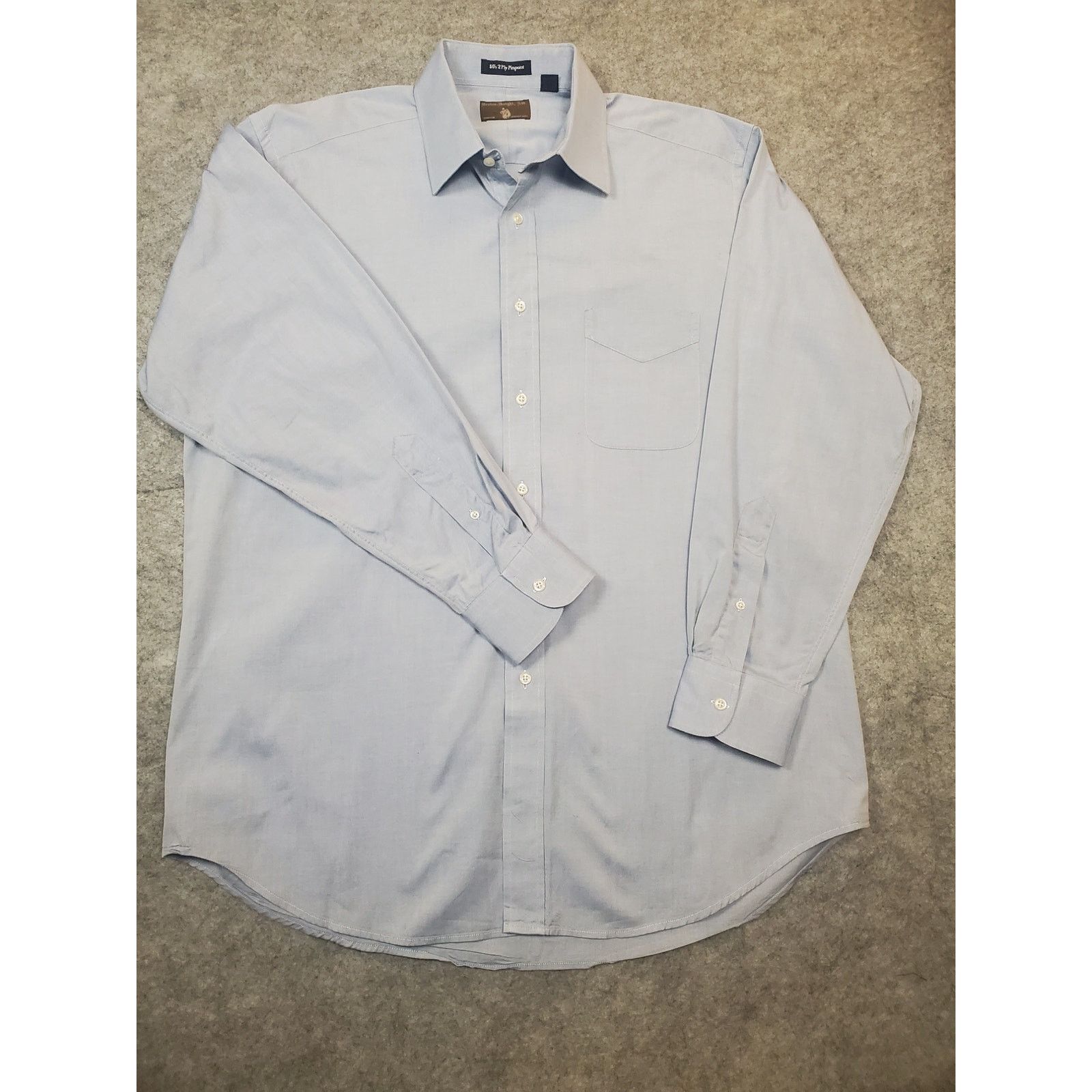 Other Men's 16.5-34 Blue Long Sleeve Button Up Dress Shirt Size US L / EU 52-54 / 3 - 1 Thumbnail