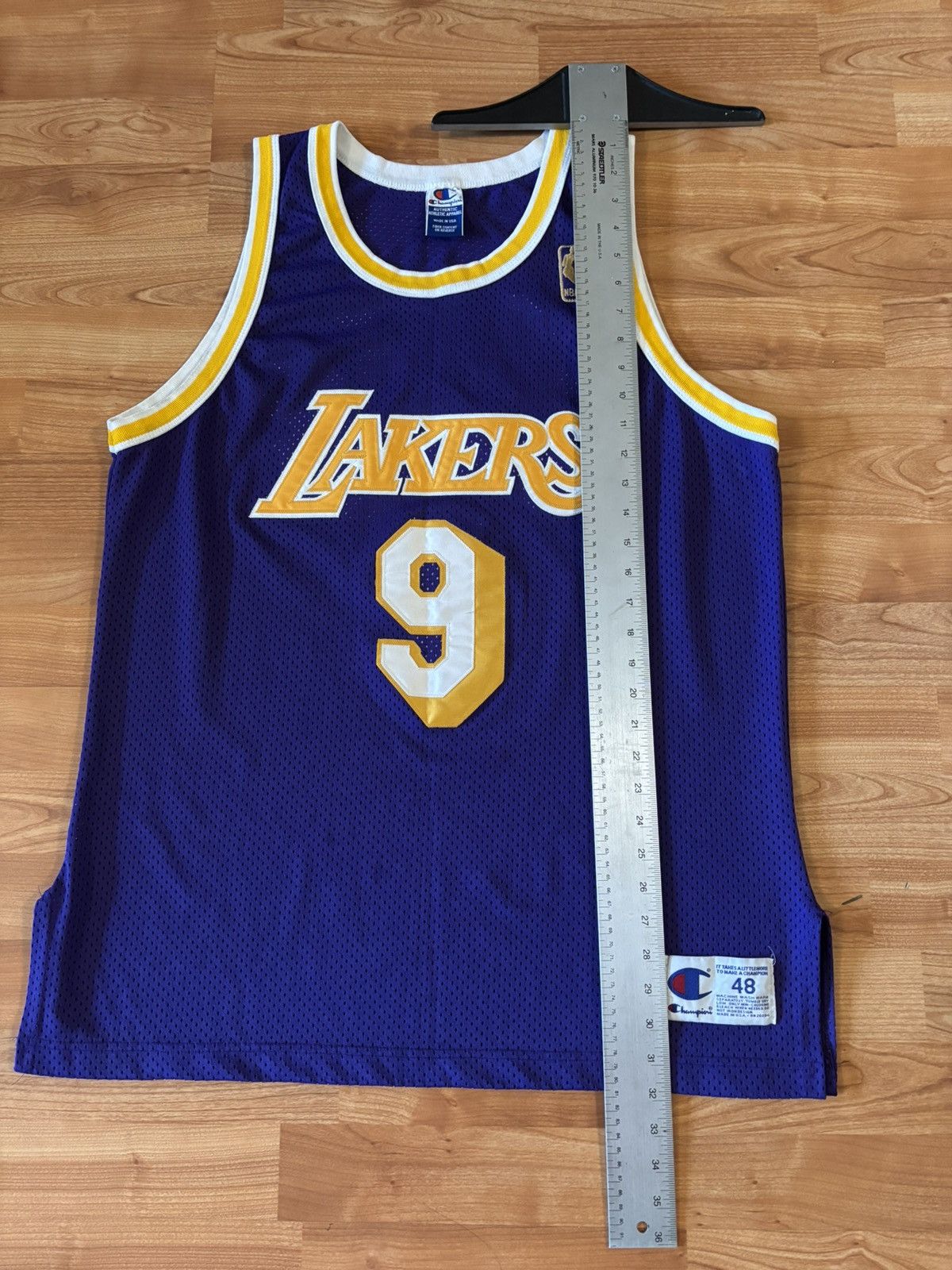 Champion Vintage stitched Champion Van Exel Lakers purple jersey Size US L / EU 52-54 / 3 - 2 Thumbnail
