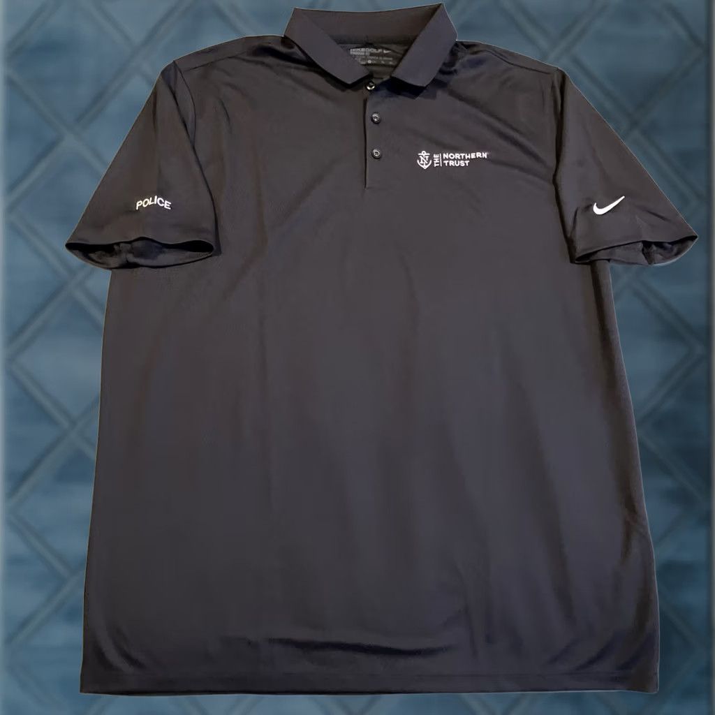Nike VINTAGE Nike Golf Polo Embroidered The Northern Trust POLICE Men's XL Black Polo Boy? Size US XL / EU 56 / 4 - 1 Thumbnail