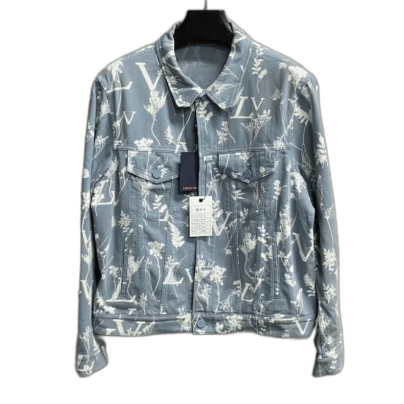 Louis Vuitton Louis Vuitton Louis Vuitton Blue Denim Jacket with Logo-25 Size US L / EU 52-54 / 3 - 1 Thumbnail
