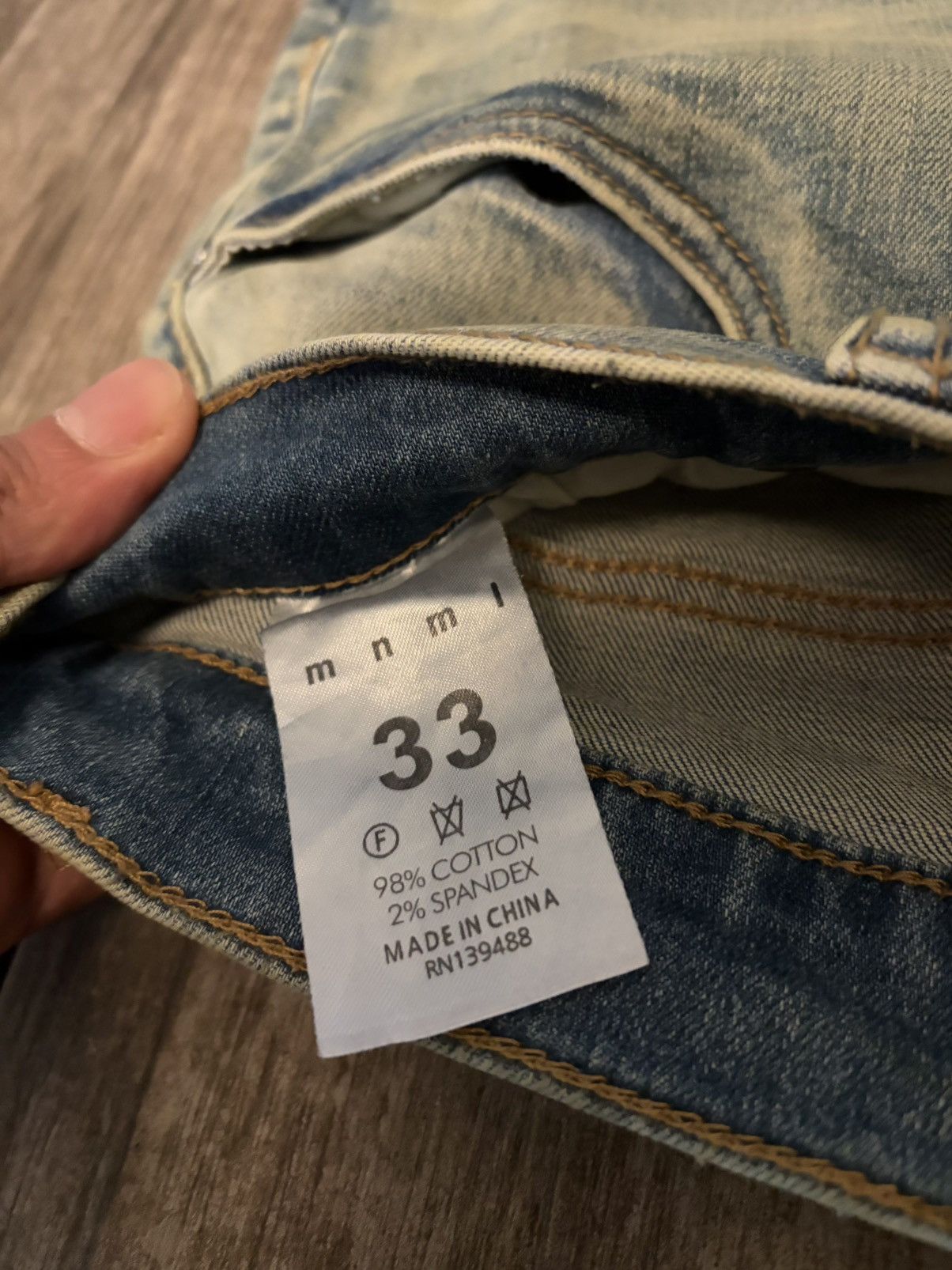 MNML Mnml X721 Dusted Skinny Denim Size US 33 - 2 Thumbnail