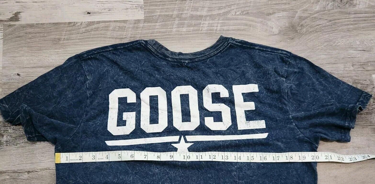 Designer Top Gun T Shirt Mens Medium Blue Heathered Short Sleeve Size US M / EU 48-50 / 2 - 4 Thumbnail