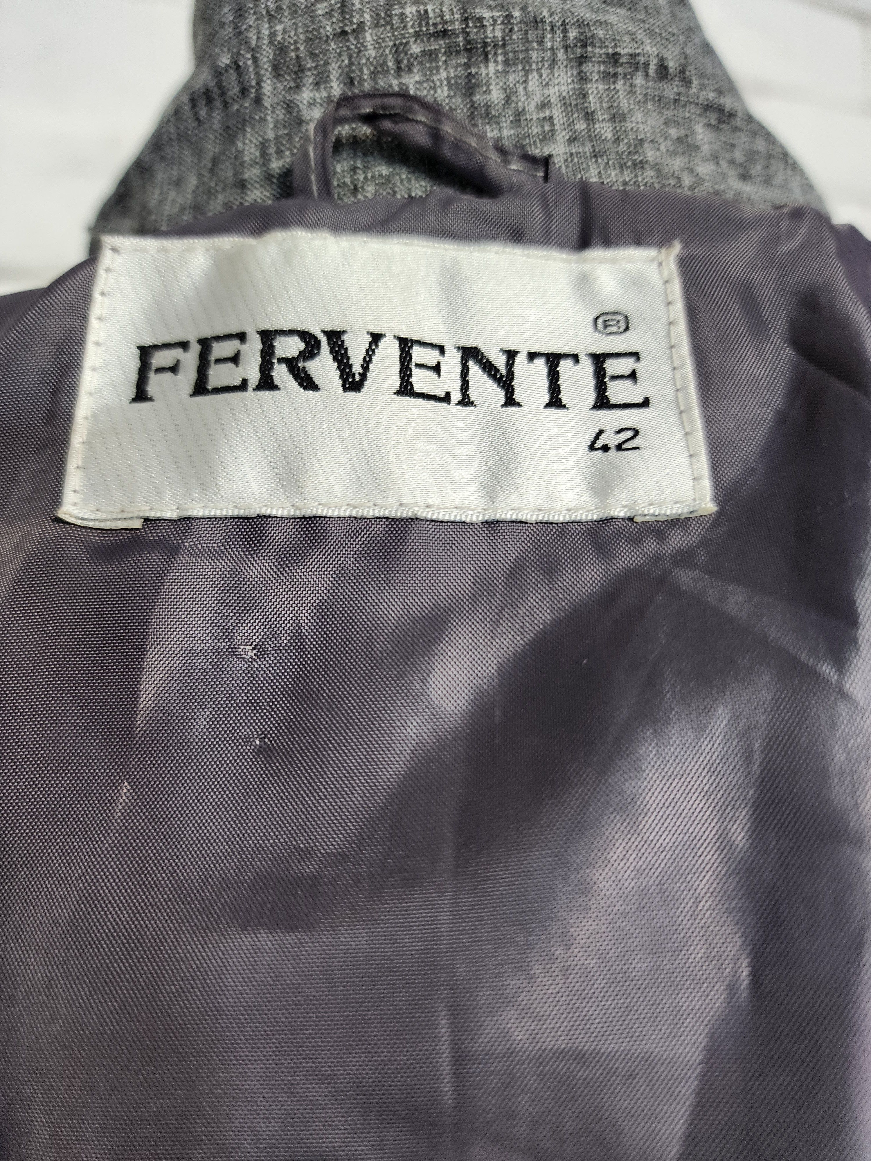 Designer Women's gray long coat. Size L / US 10 / IT 46 - 6 Thumbnail