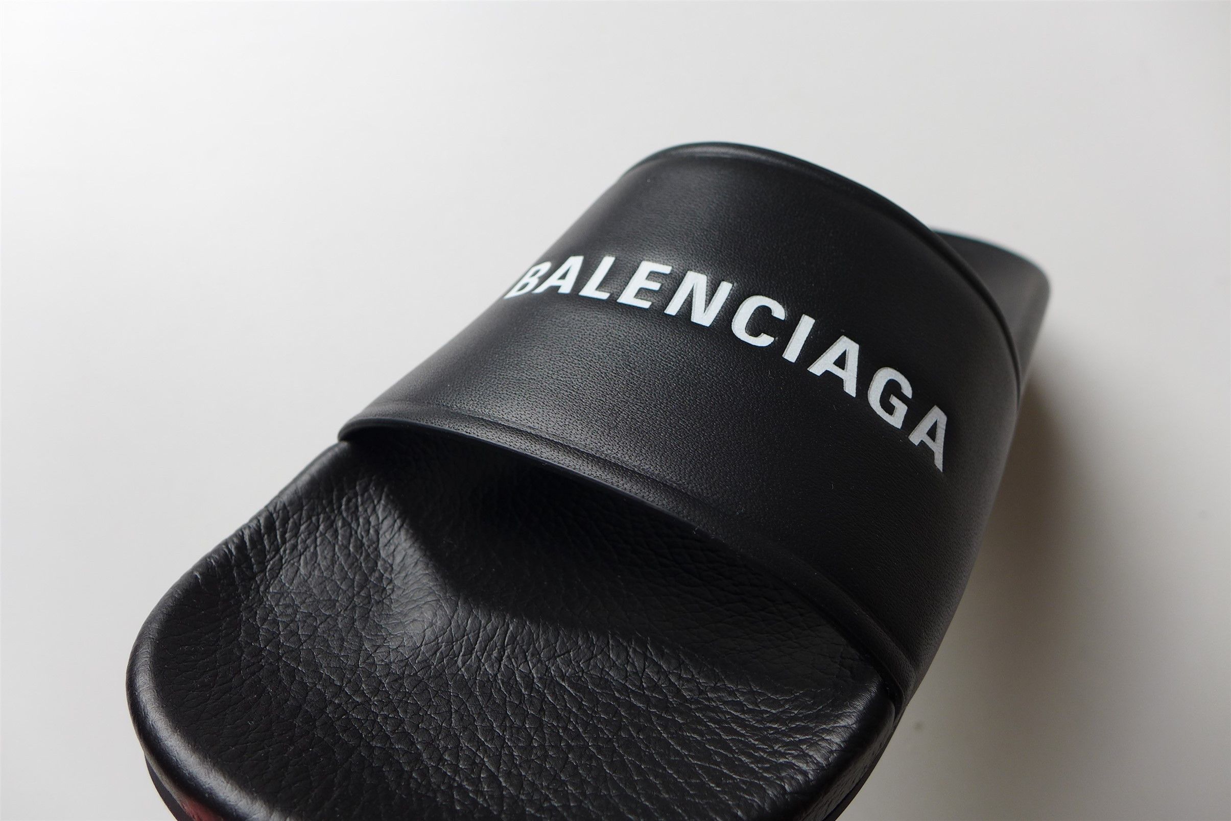 Balenciaga Balenciaga Black Logo Slides Sandals Size US 8 / EU 41 - 6 Thumbnail