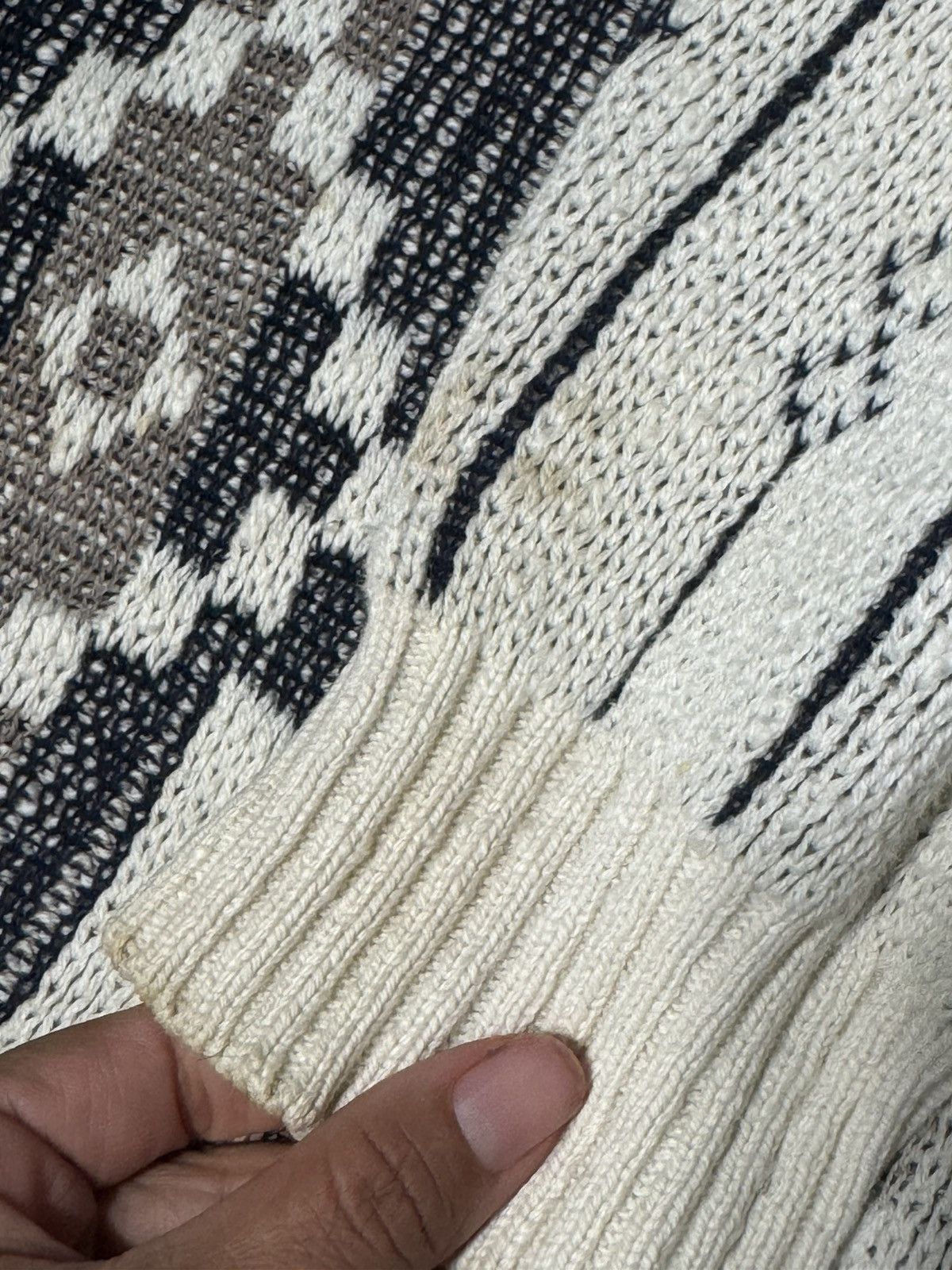 Jantzen Jantzen Men’s Knit Sweater Geometric Pattern Size US L / EU 52-54 / 3 - 4 Thumbnail