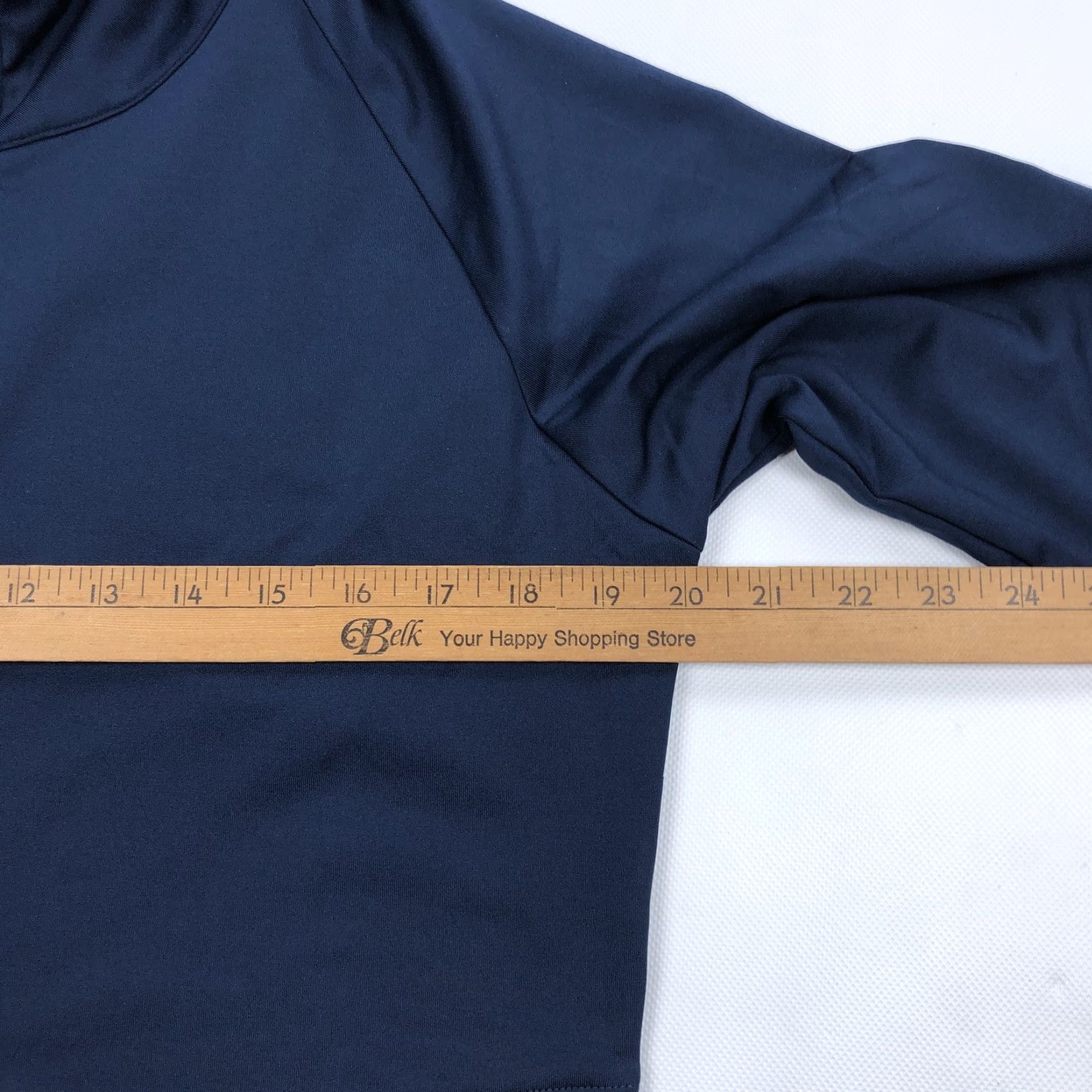 Footjoy FootJoy Women's M Pullover Hoodie Raglan Sleeve Navy Blue Knit 1/4 Zip Activewear Golf Running Gym Size M / US 6-8 / IT 42-44 - 7 Thumbnail