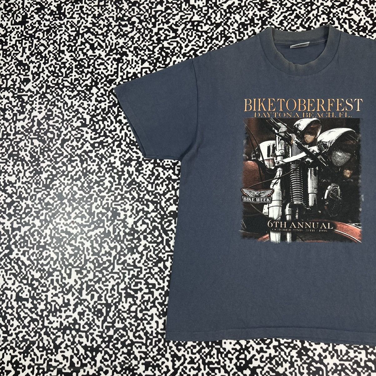 Harley Davidson Vintage 1998 Biketoberfest Harley Single Stitch Faded Tshirt Size US L / EU 52-54 / 3 - 3 Thumbnail