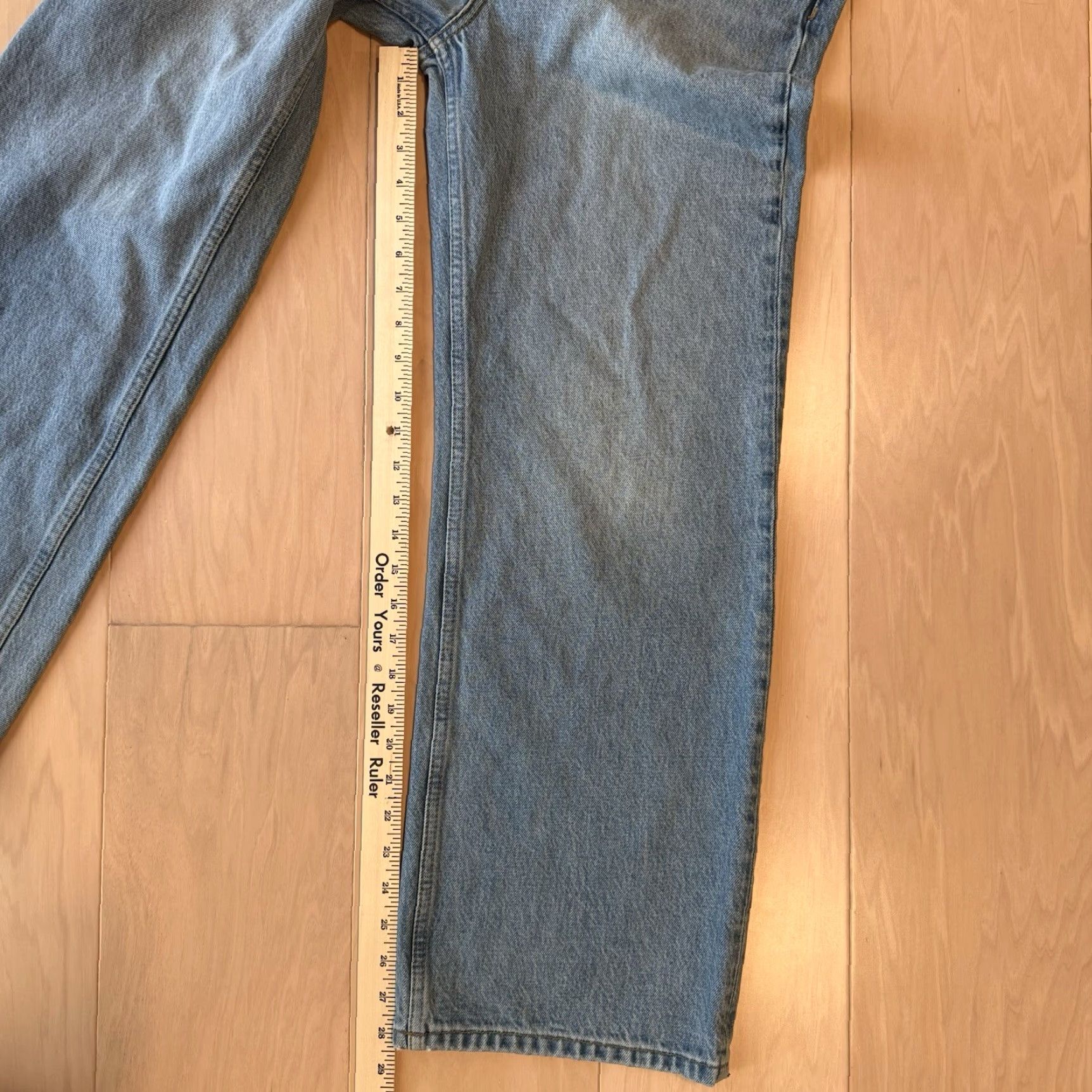 Reformation Reformation Wilder High Rise Wide Leg Cropped Jeans Women's 28 Blue Medium Wash Wide Leg Jeans Women's 28 Blue Medium Wash Size 28" / US 6 / IT 42 - 4 Thumbnail