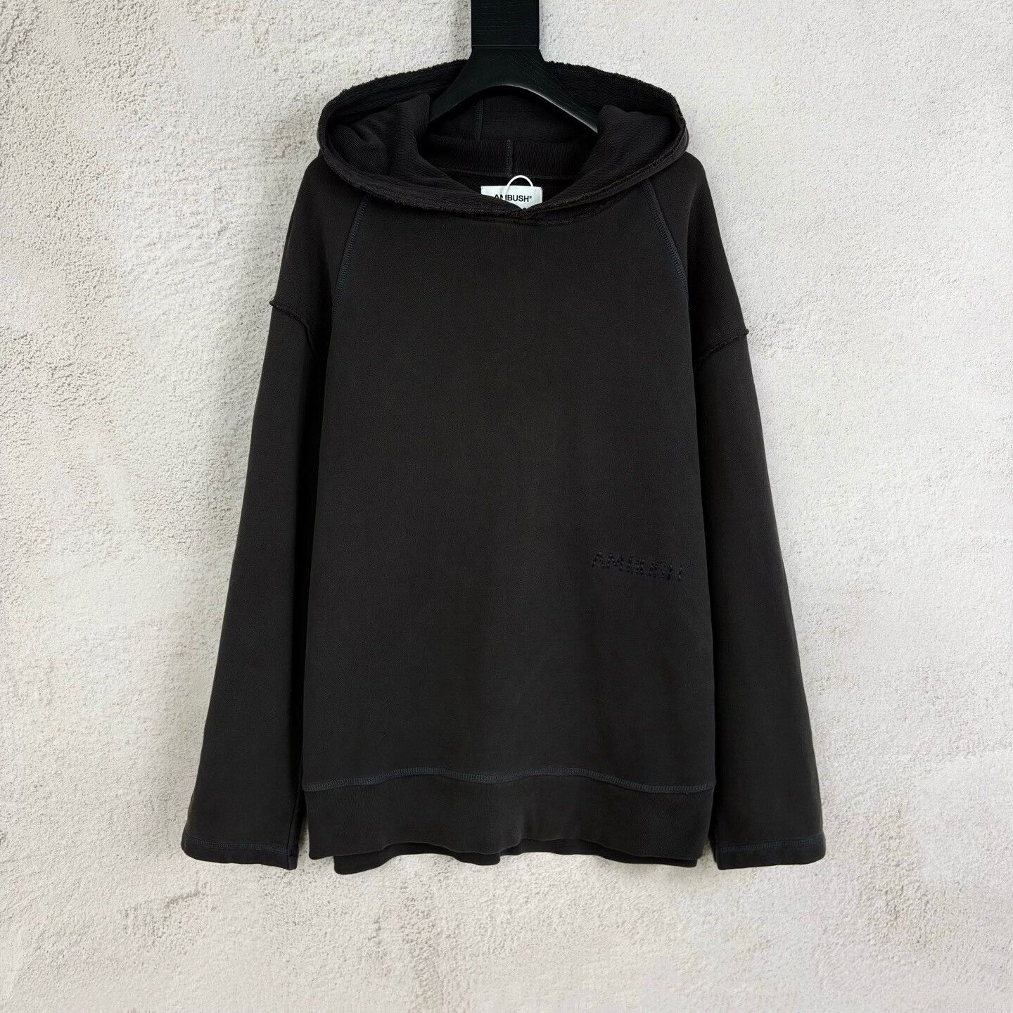Ambush Design ambush Size3 Embroidered LOGO Hoodie in Dark Gray| Size XS / US 0-2 / IT 36-38 - 1 Thumbnail