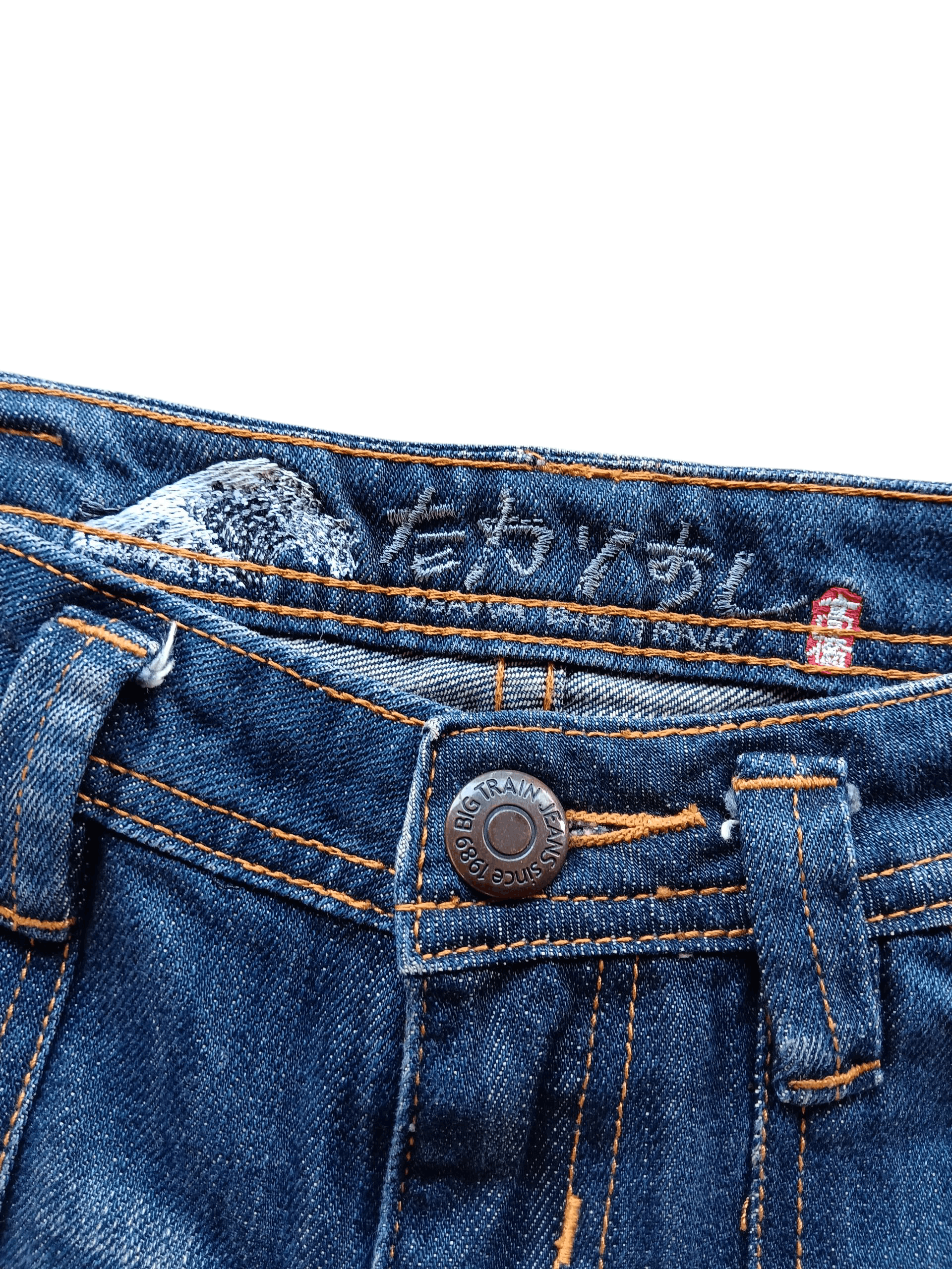Vintage Big train boro stich flared low rise vintage jeans Size US 28 / EU 44 - 7 Thumbnail