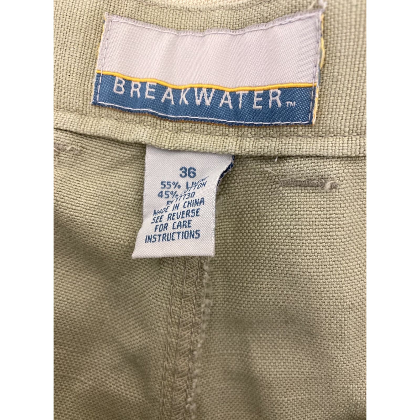 Vintage Breakwater Cargo Shorts Size 36 Beige Men's Casual Beach Wear Size US 36 / EU 52 - 7 Thumbnail