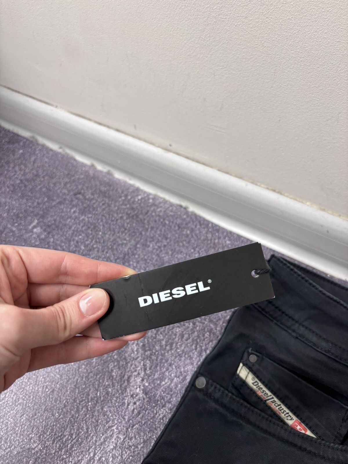 Diesel Diesel Buster NWT Men’s Slim Straight Black Pants Jeans Size US 29 - 7 Thumbnail