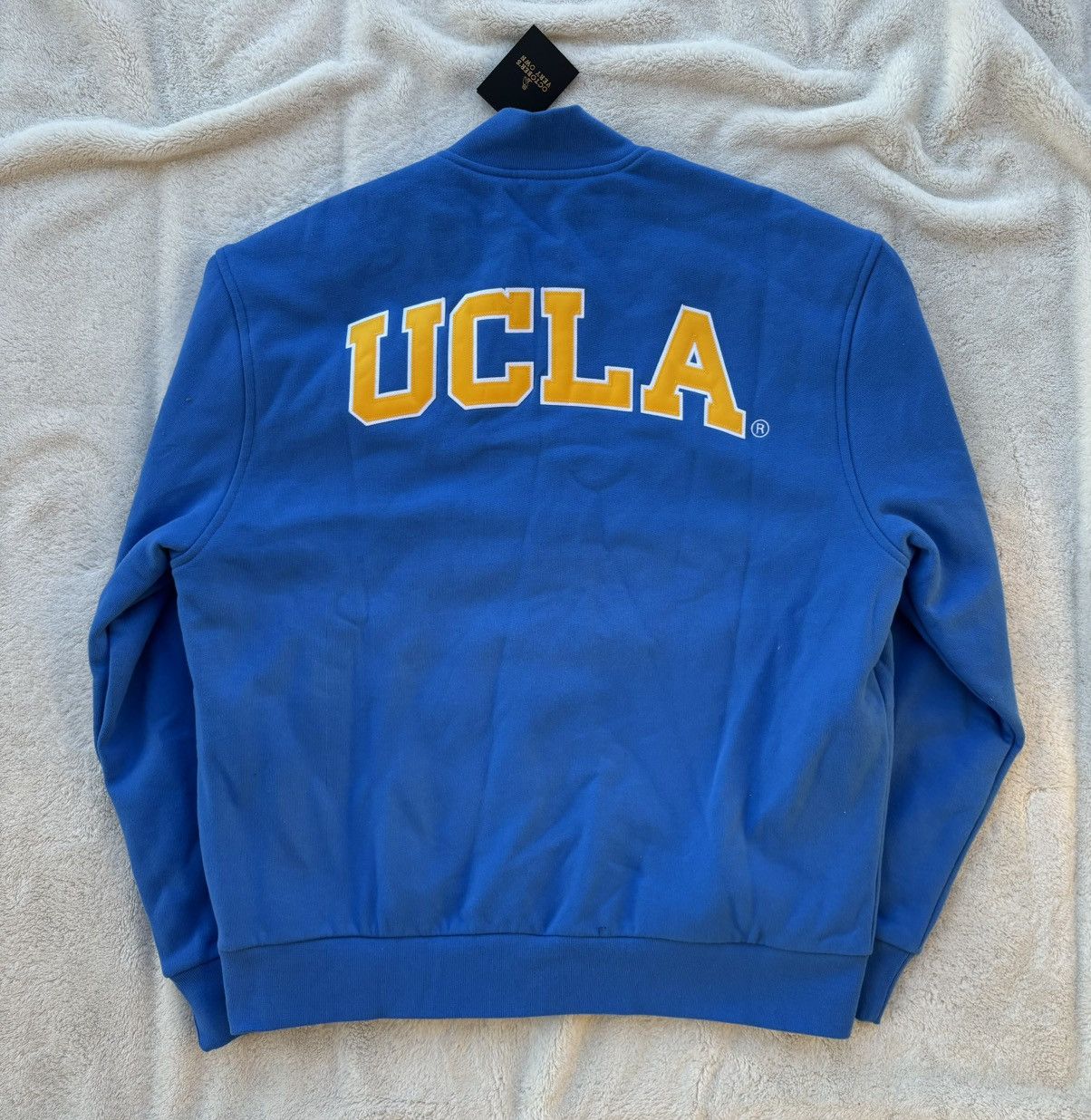 October's Very Own OVO x Bruins Blue Fleece Varsity Jacket Size US L / EU 52-54 / 3 - 4 Thumbnail
