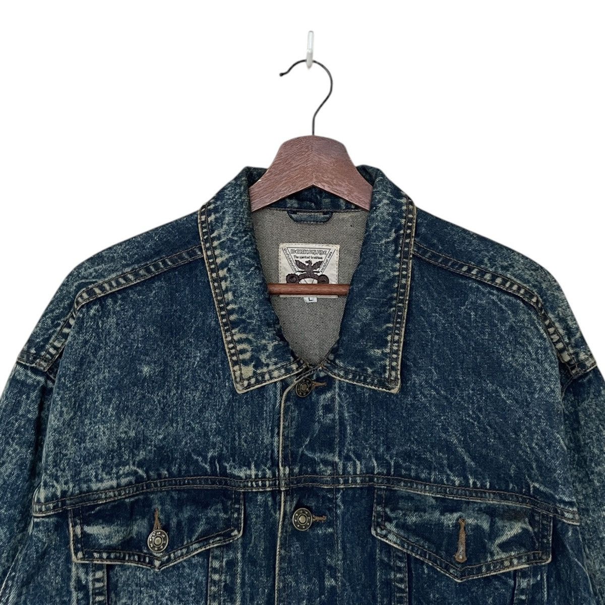 Vintage Vintage Brand Berkshine Denim Jacket 1990s Size US L / EU 52-54 / 3 - 3 Thumbnail