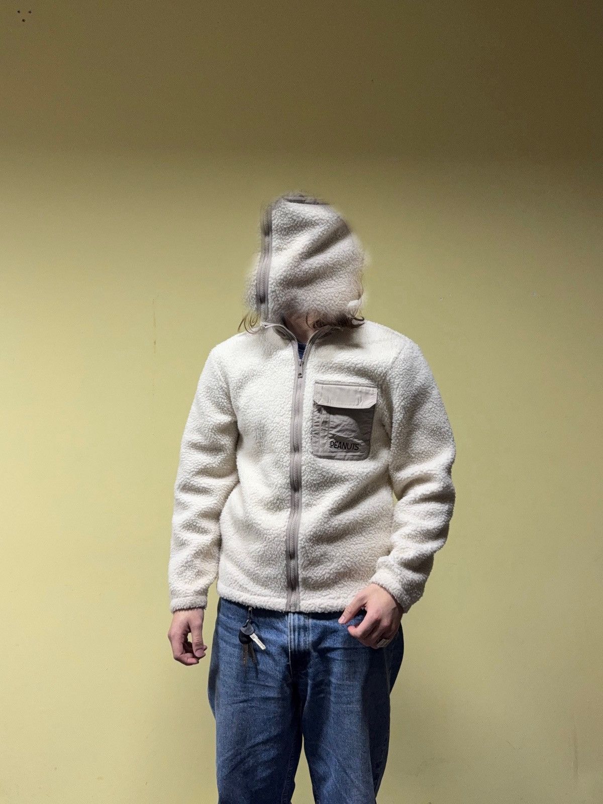 H&M × Peanuts Peanuts X H&M Snoopy fleece winter jacket sherpa Size US S / EU 44-46 / 1 - 5 Thumbnail