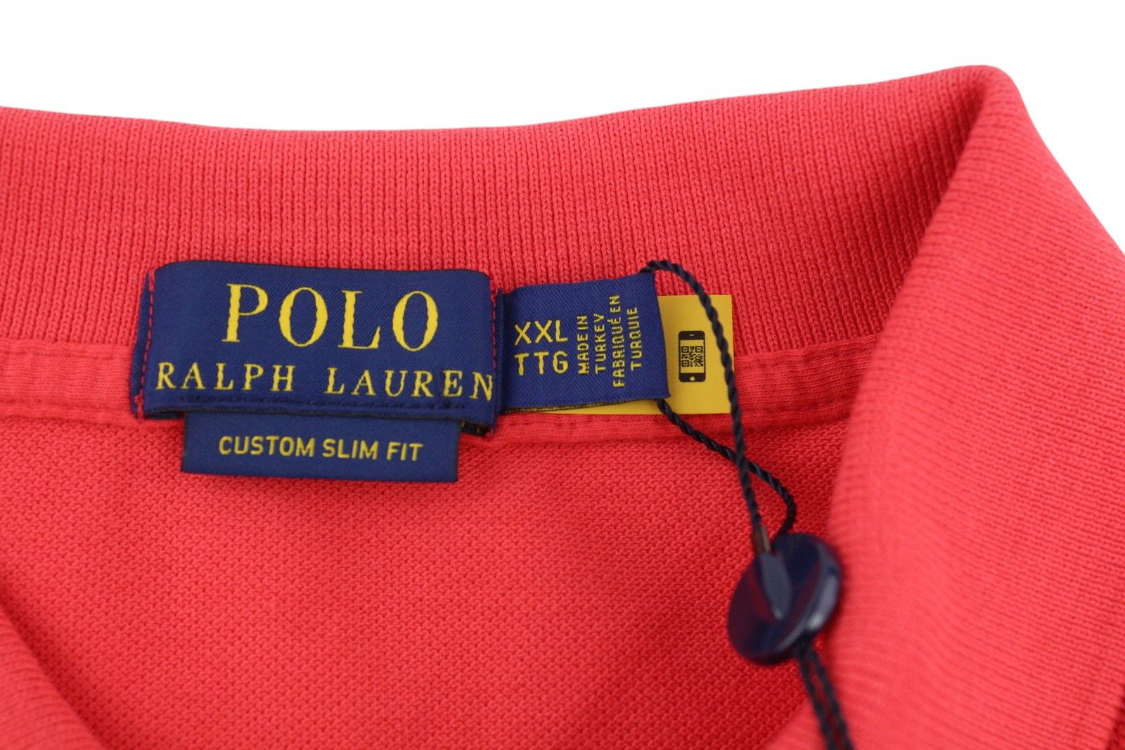 Polo Ralph Lauren CUSTOM SLIM FIT 2XL Red Short Sleeve Polo T-Shirt 84521 Size US XXL / EU 58 / 5 - 5 Thumbnail