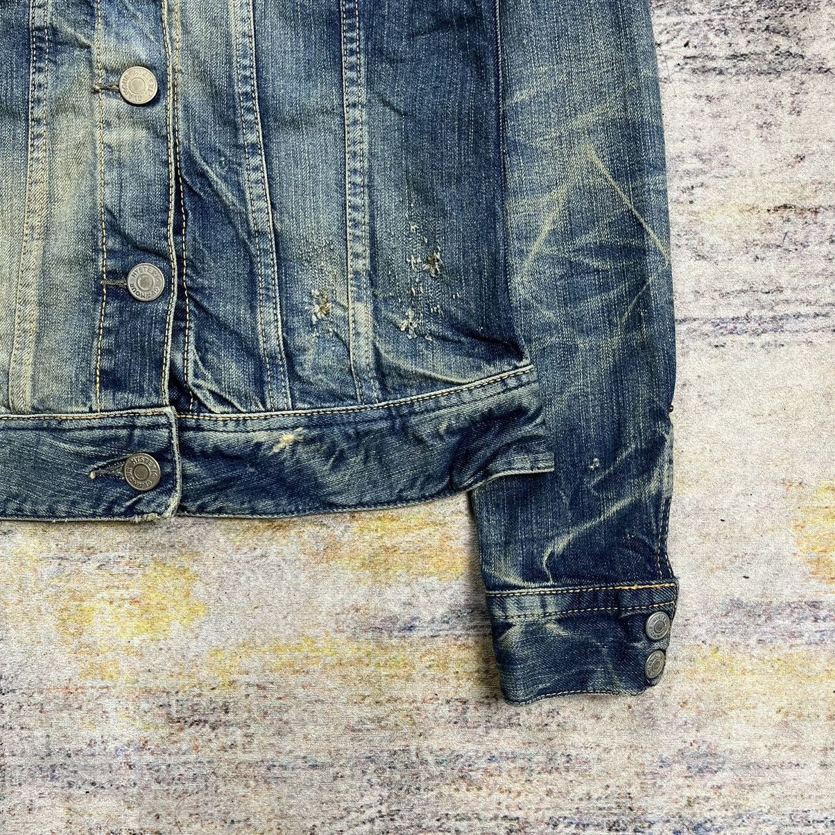 Hysteric Glamour × Le Grande Bleu (L.G.B.) Vintage Hysteric Glamour Love Buzz studded denim jacket Size XS / US 0-2 / IT 36-38 - 4 Thumbnail
