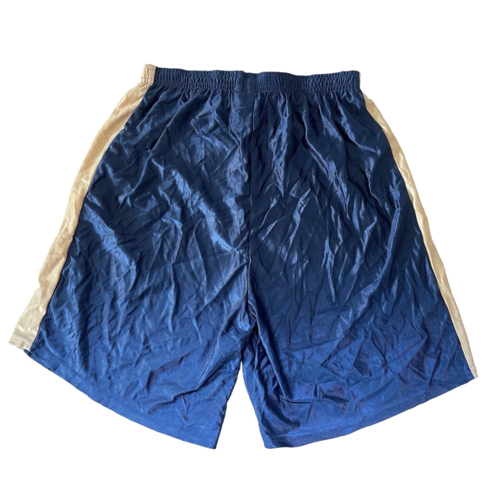 Vintage VINTAGE Cobblestones Basketball Shorts Mens 90s Blue NWOT 7” Inseam L Navy Gold USA Size US 33 - 5 Thumbnail