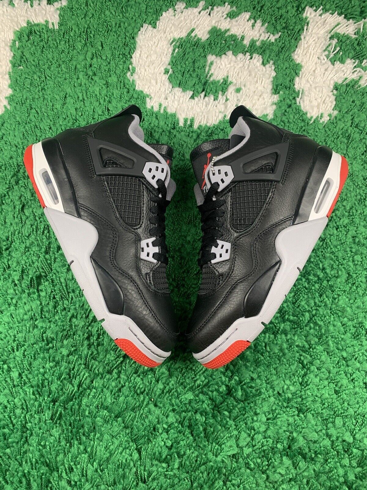 image of Air Jordan 4 Retro Gs Bred Reimagined Size 6.5Y Women Size 8 Shoes in Black