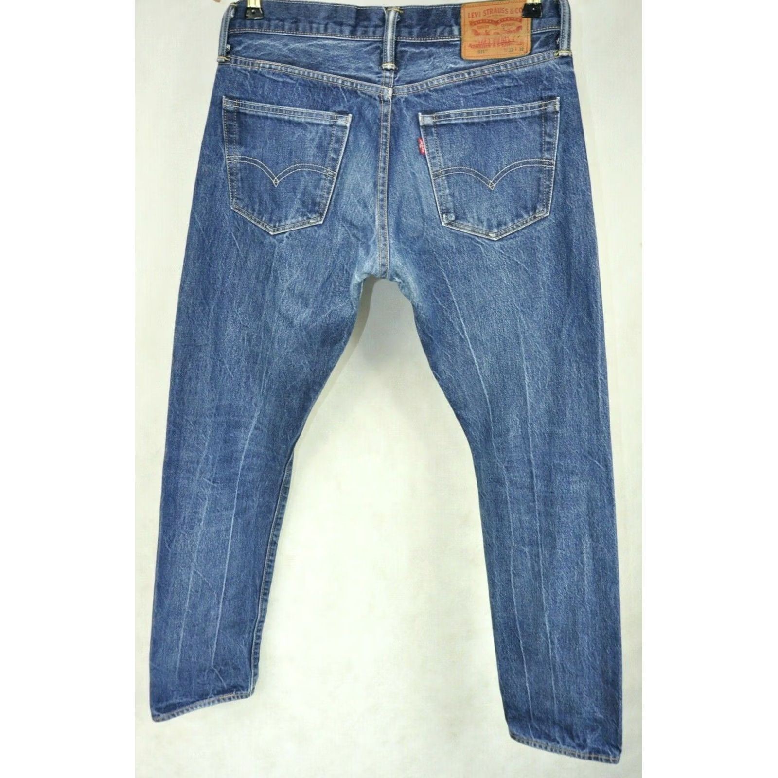 Levi's Levi's 511 Selvedge Jeans Men W33 L32 Straight Classic Blue Cotton 511 Selvedge Jeans Mens Regular Waist 33 Inseam 32 Vintage No Size US 33 - 3 Thumbnail