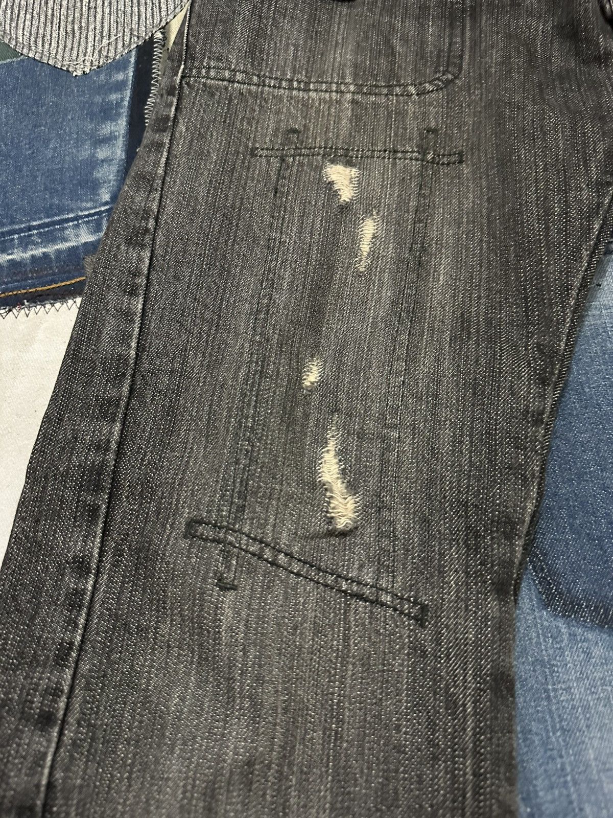 Japanese Brand Edge Rupert Distressed Denim Jeans Pants Size US 33 - 5 Thumbnail