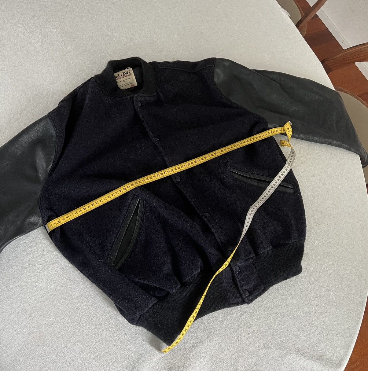 Delong Vintage Varsity / Leather Jacket Size US S / EU 44-46 / 1 - 9 Thumbnail