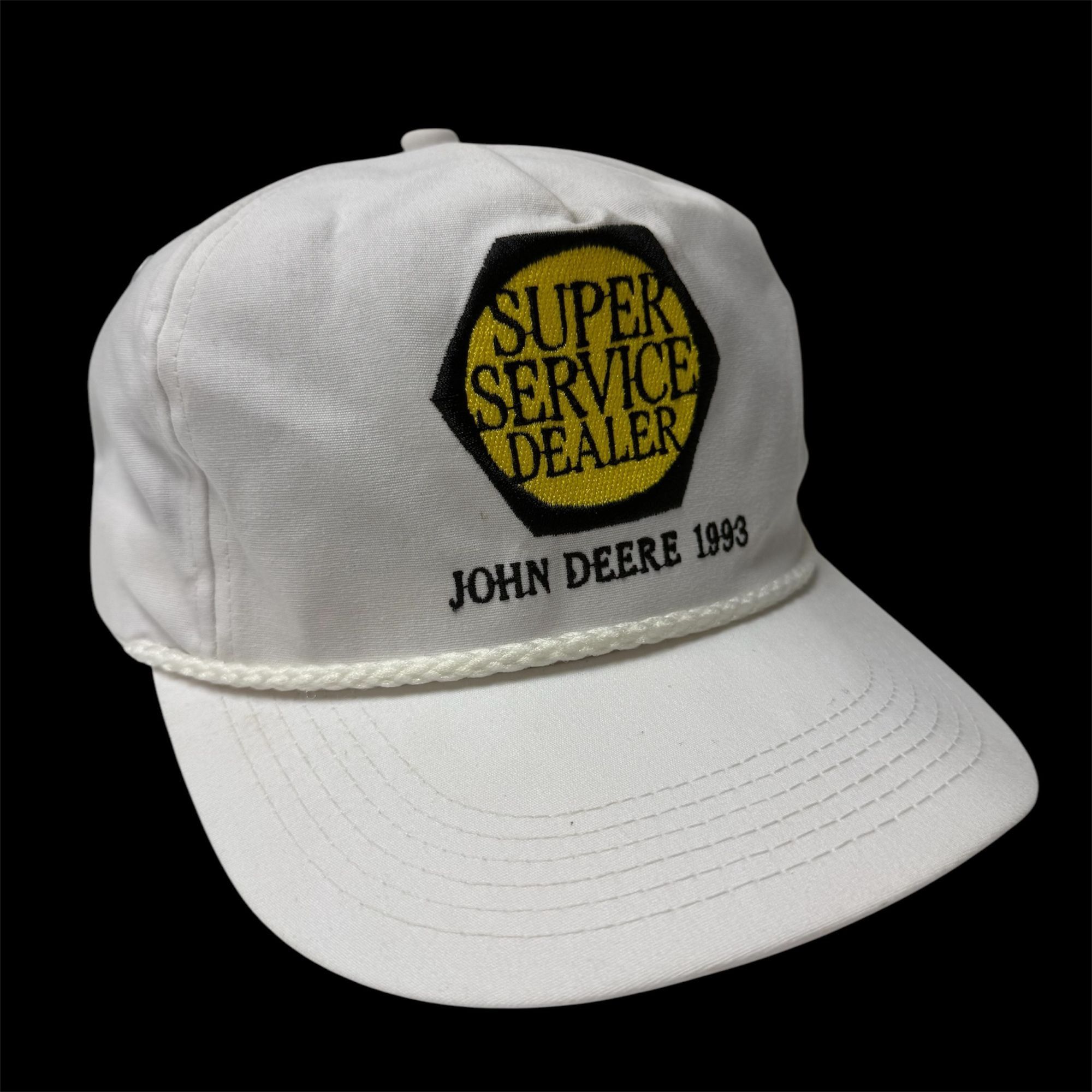 Other Vtg K Brand JOHN DEERE Super Service Dealer 1993 Hat Size ONE SIZE - 3 Thumbnail