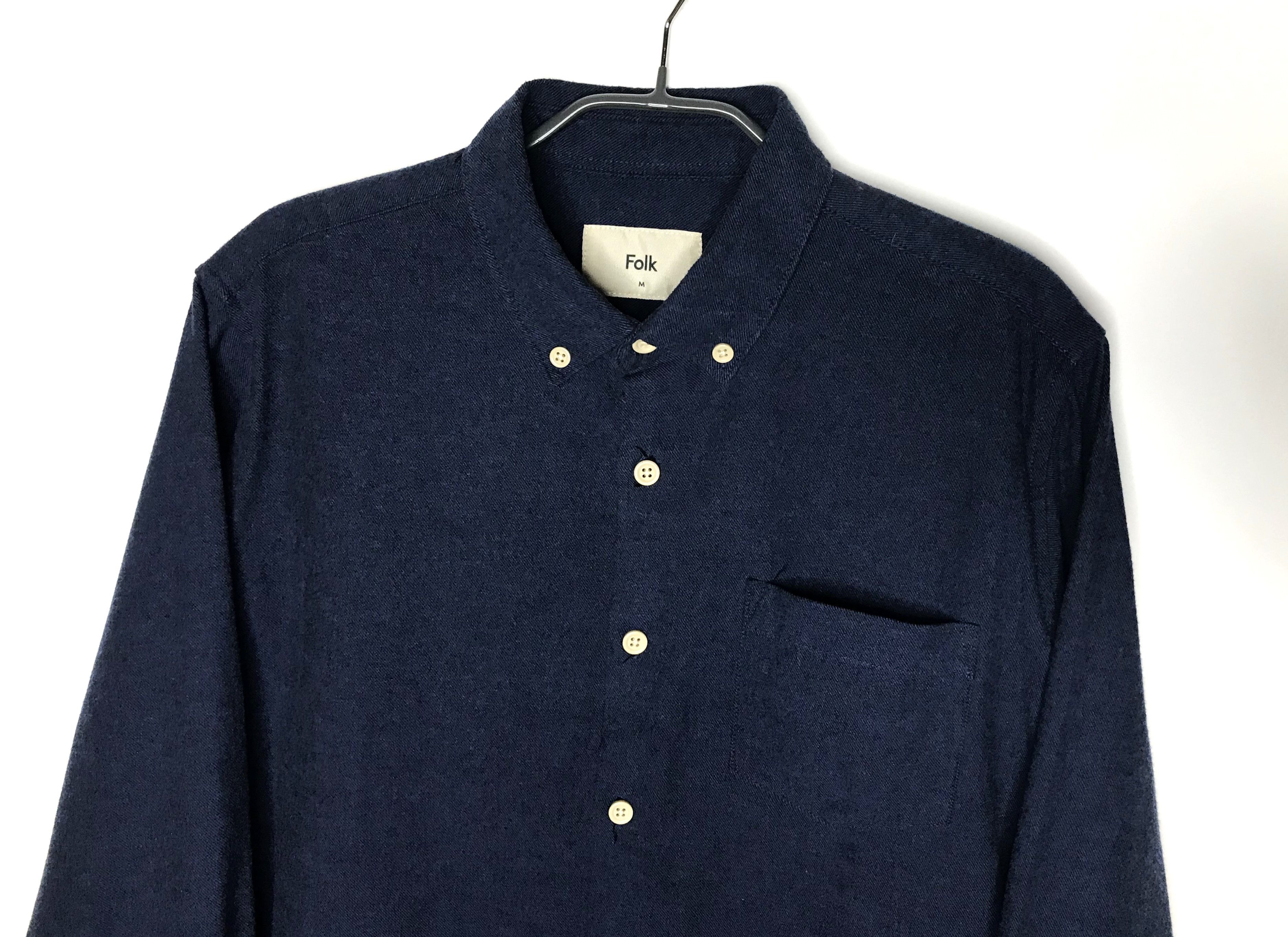 Folk Folk Button Shirt Long sleeve Mens Sz M Navy Size US M / EU 48-50 / 2 - 3 Thumbnail
