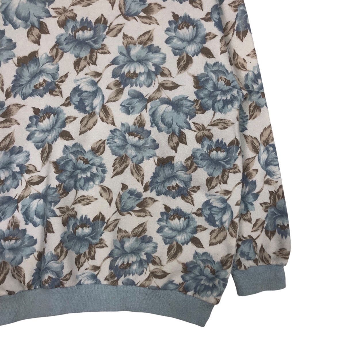 Japanese Brand × Vintage Vintage Floral Rare Design Sweatshirt 90s Streetwear Size US M / EU 48-50 / 2 - 4 Thumbnail