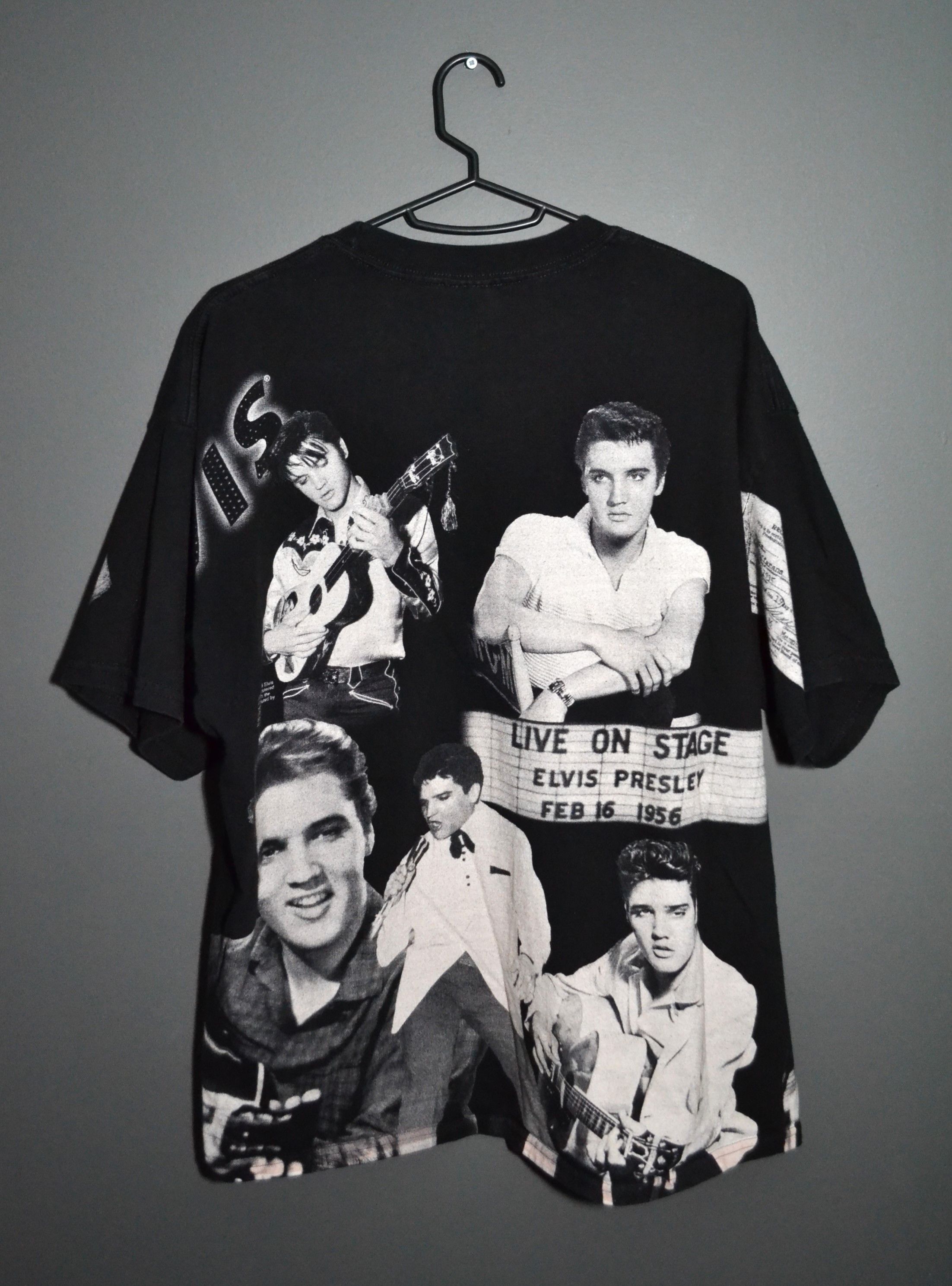 Band Tees × Vintage Vintage Elvis Presley Live on Stage All Over Print XL Size US XL / EU 56 / 4 - 9 Thumbnail