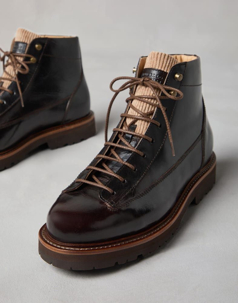 Brunello Cucinelli o1w1db10825 Pair Of Ankle Boots in Brown Size US 12 / EU 45 - 4 Thumbnail