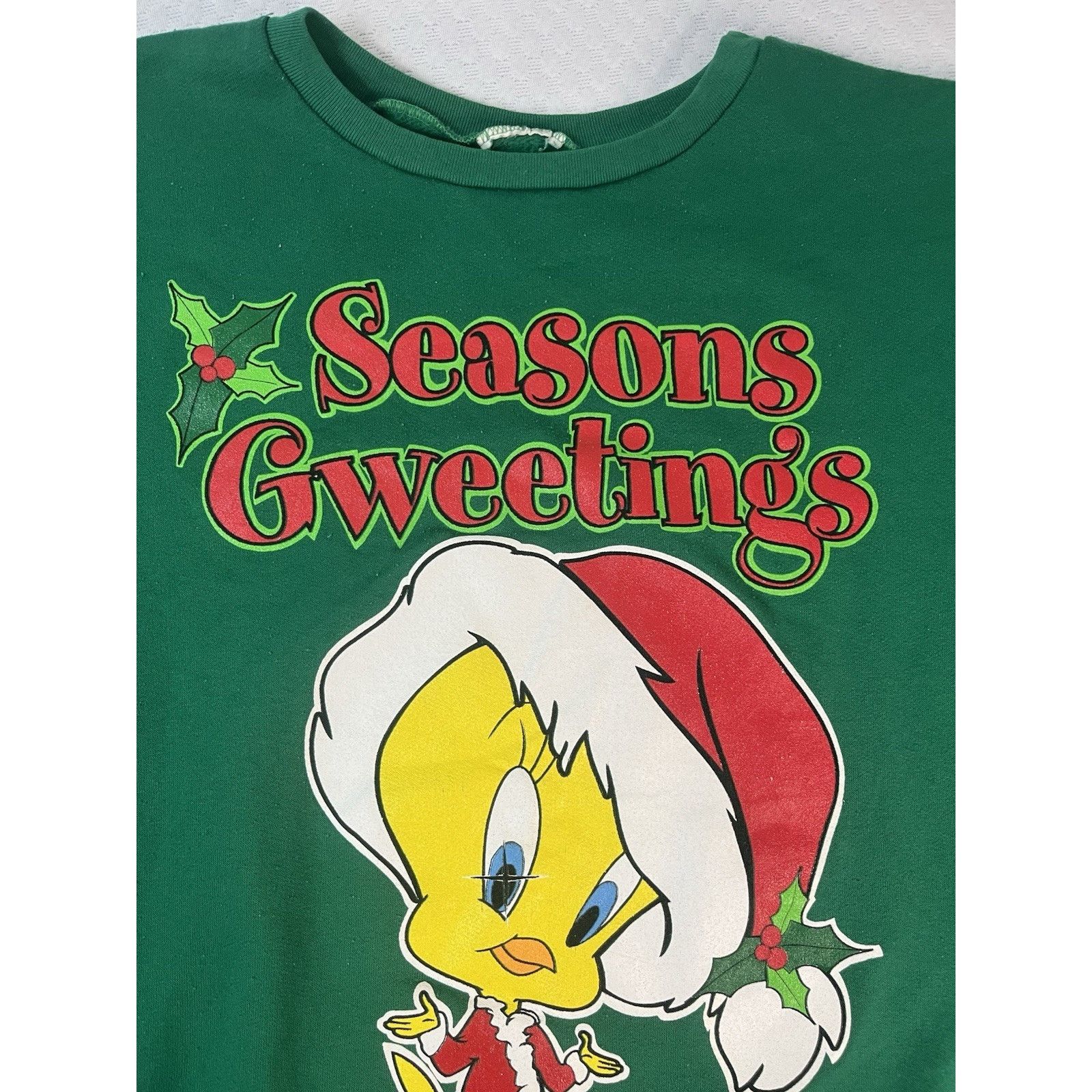 Other Vintage 1995 Tweety Xmas Seasons Gweetings Sweatshirt XL/2XL Size US XL / EU 56 / 4 - 6 Thumbnail
