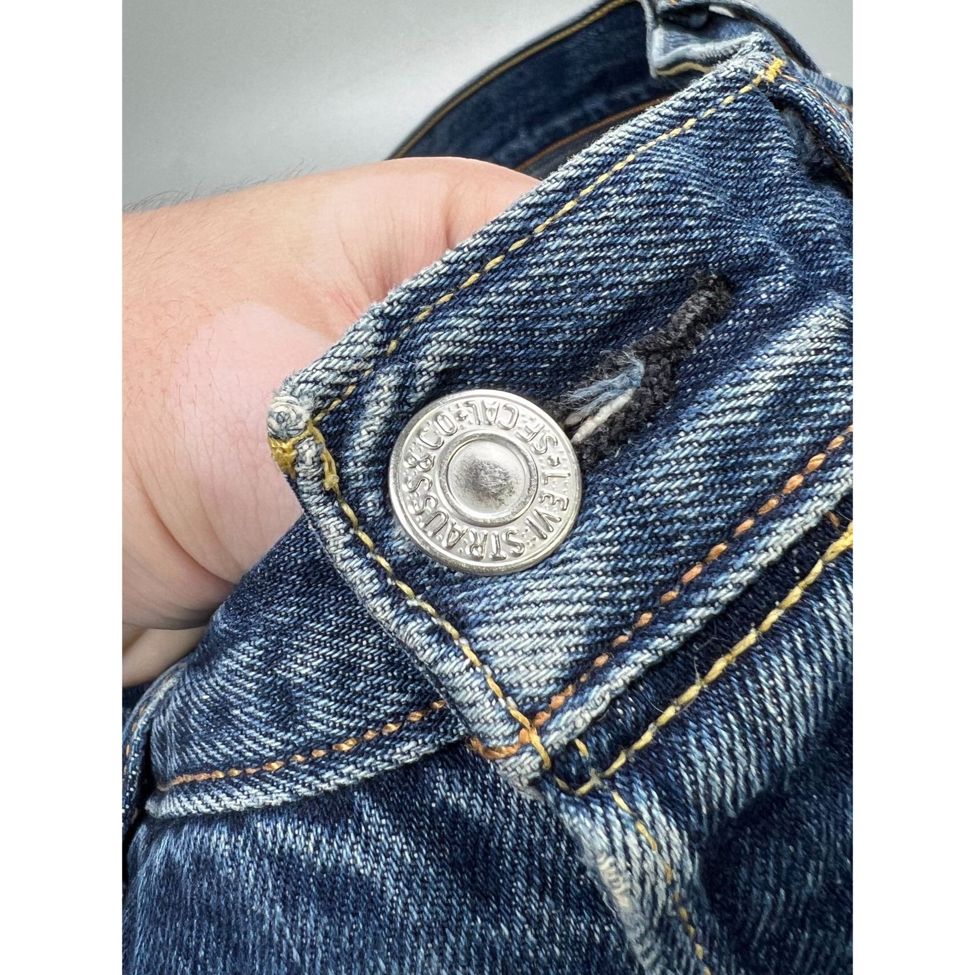 Levi's Levi’s 501 Distressed Denim Jeans Pants (Y0918) Size US 34 / EU 50 - 4 Thumbnail
