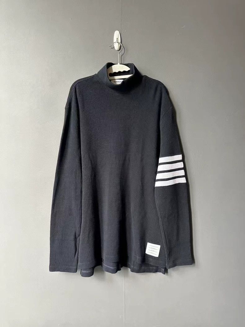 Thom Browne High collar waffle long sleeves