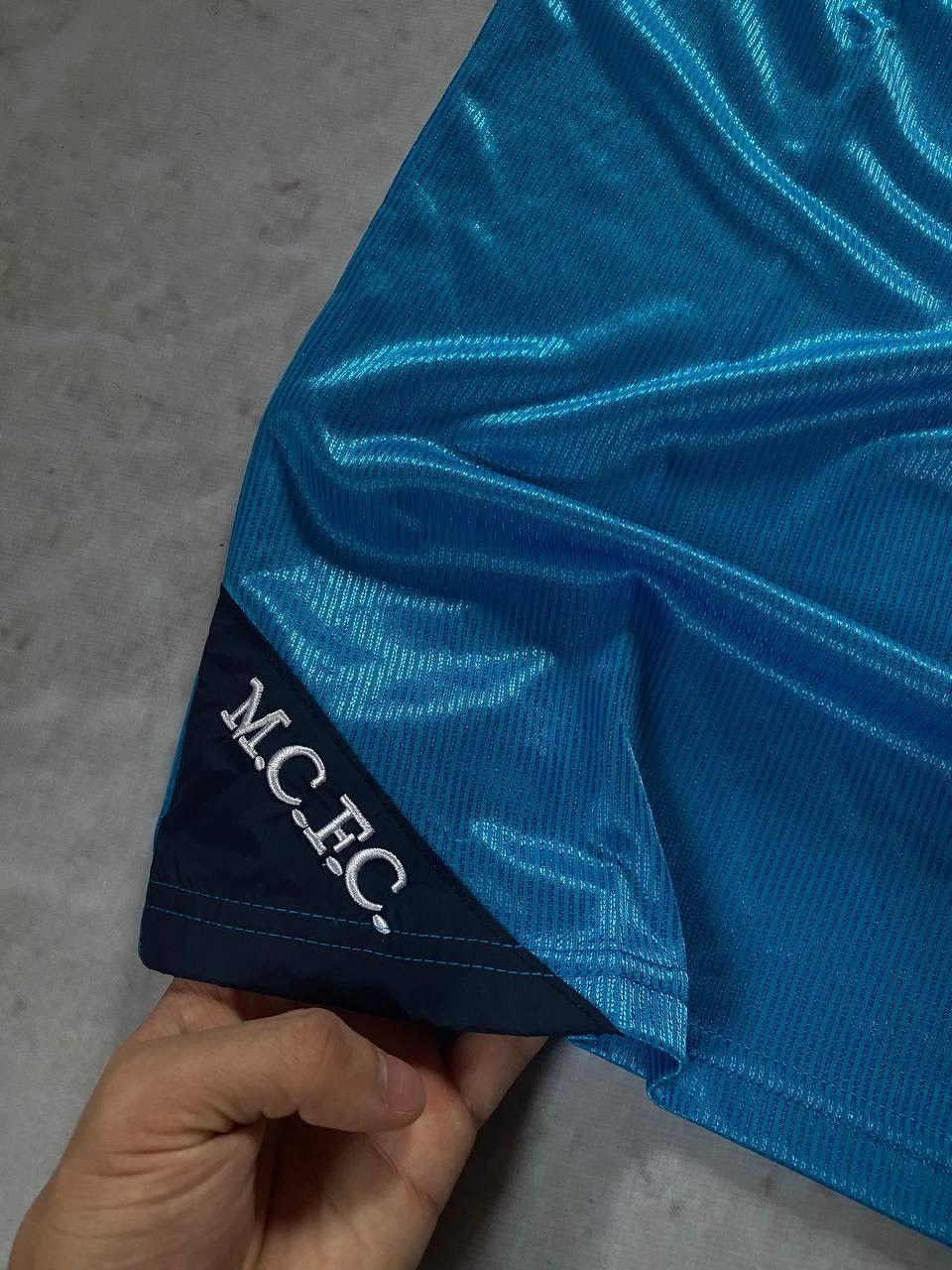 Le Coq Sportif × Vintage Vintage Le Coq Sportif Manchester City 1999-2001 Home Jersey Size US L / EU 52-54 / 3 - 6 Thumbnail