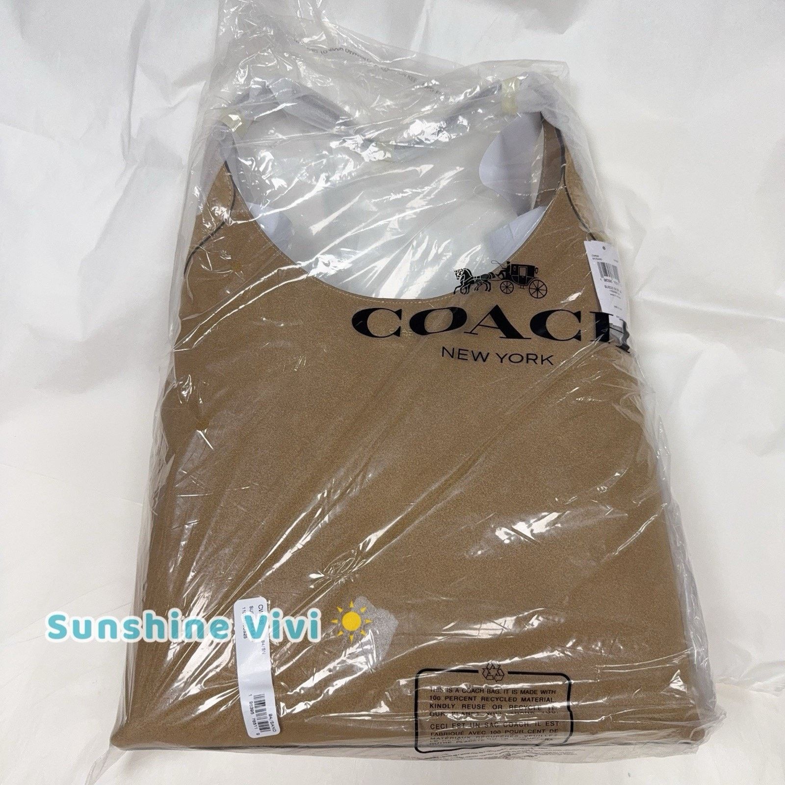 Coach NWT Coach CW636 Suede Brooklyn 39 Shoulder Bag Sand Color Size ONE SIZE - 9 Thumbnail