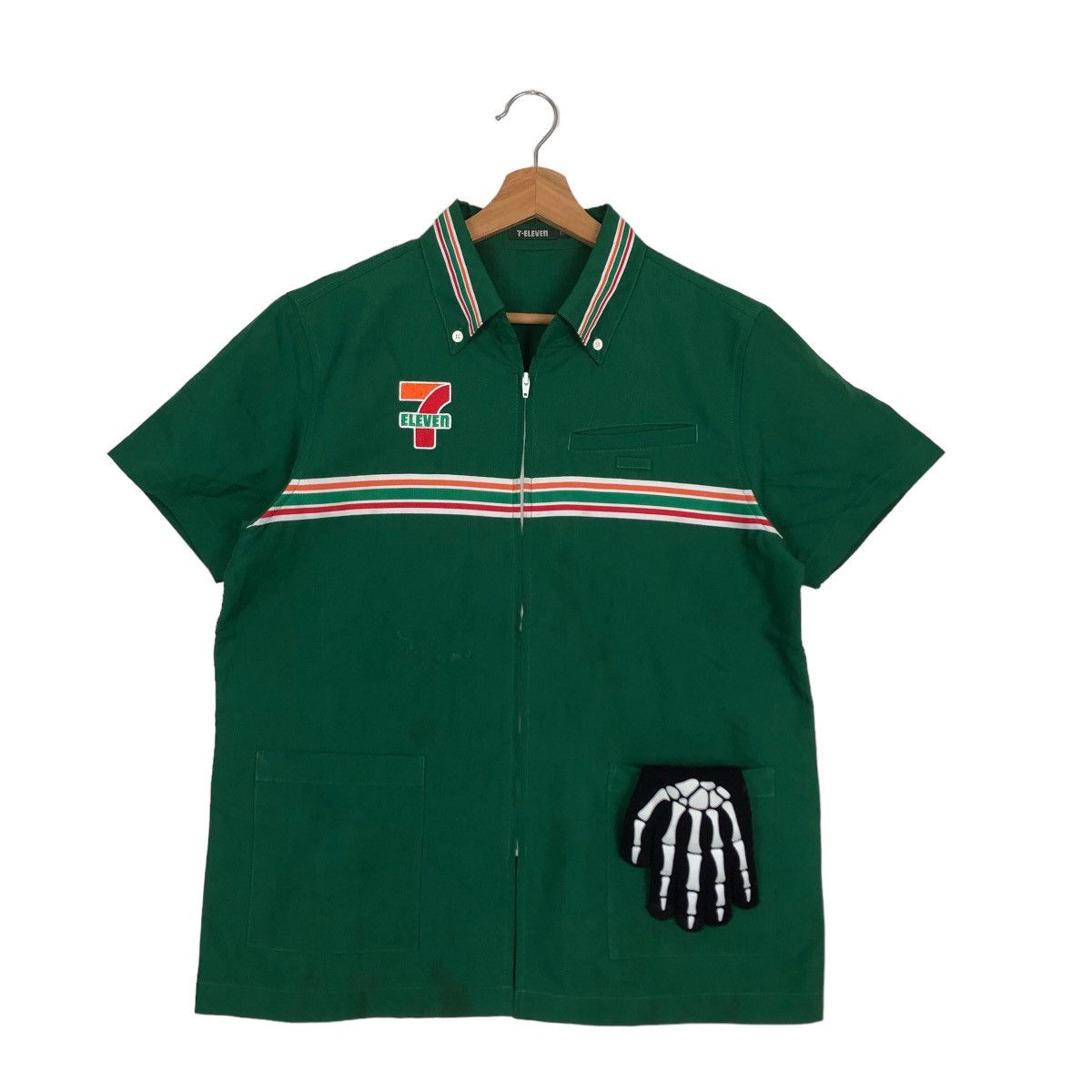 Japanese Brand 🔥RARE VINTAGE WORK JACKET 7 - ELEVEN BIG LOGO Size US M / EU 48-50 / 2 - 1 Thumbnail