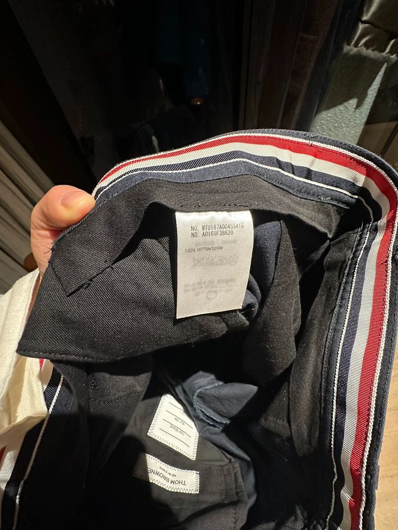 Thom Browne Thom Browne Casual pants, navy blue Size US 39 - 3 Thumbnail