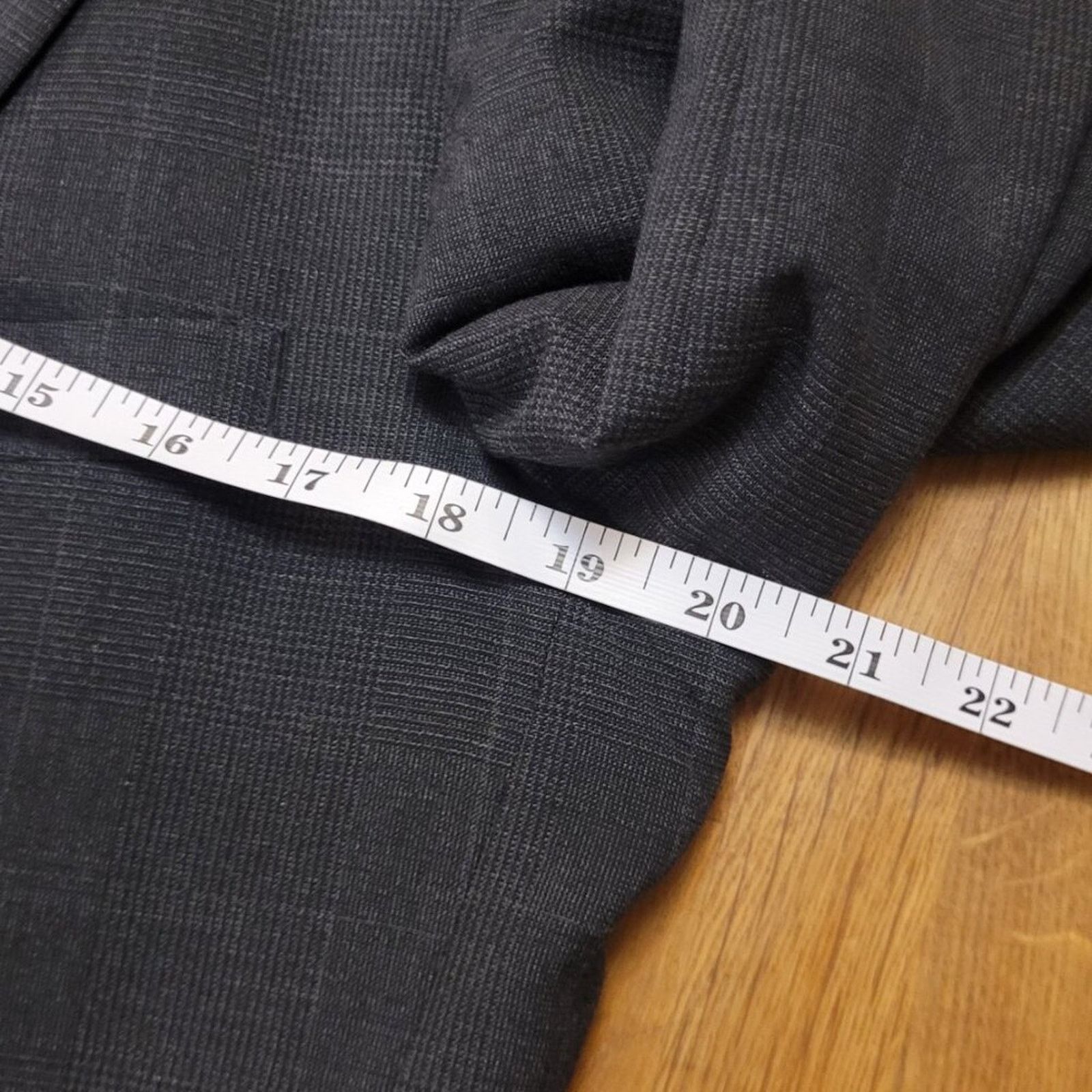 Sanca Vintage Sansabelt Jaymar-Ruby Gray Plaid Suit 38R 38W Size 38R - 5 Thumbnail