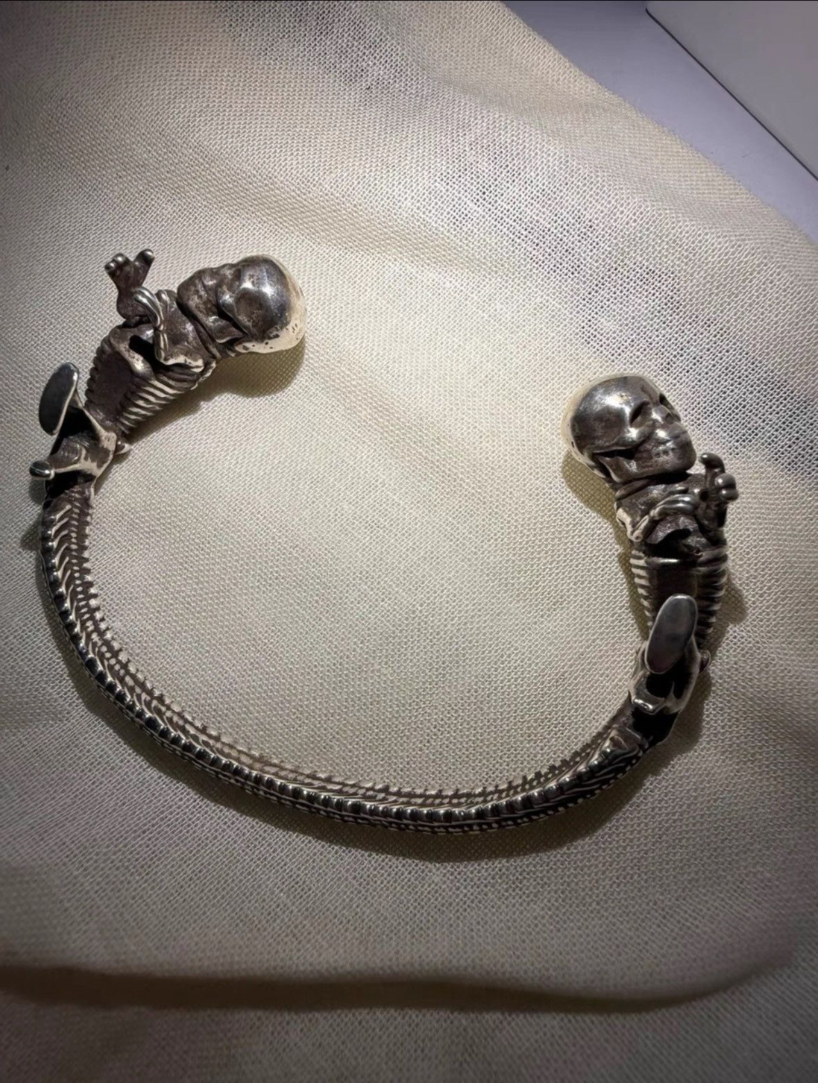 Chrome Hearts Chrome heats foti skull bracelet | Grailed