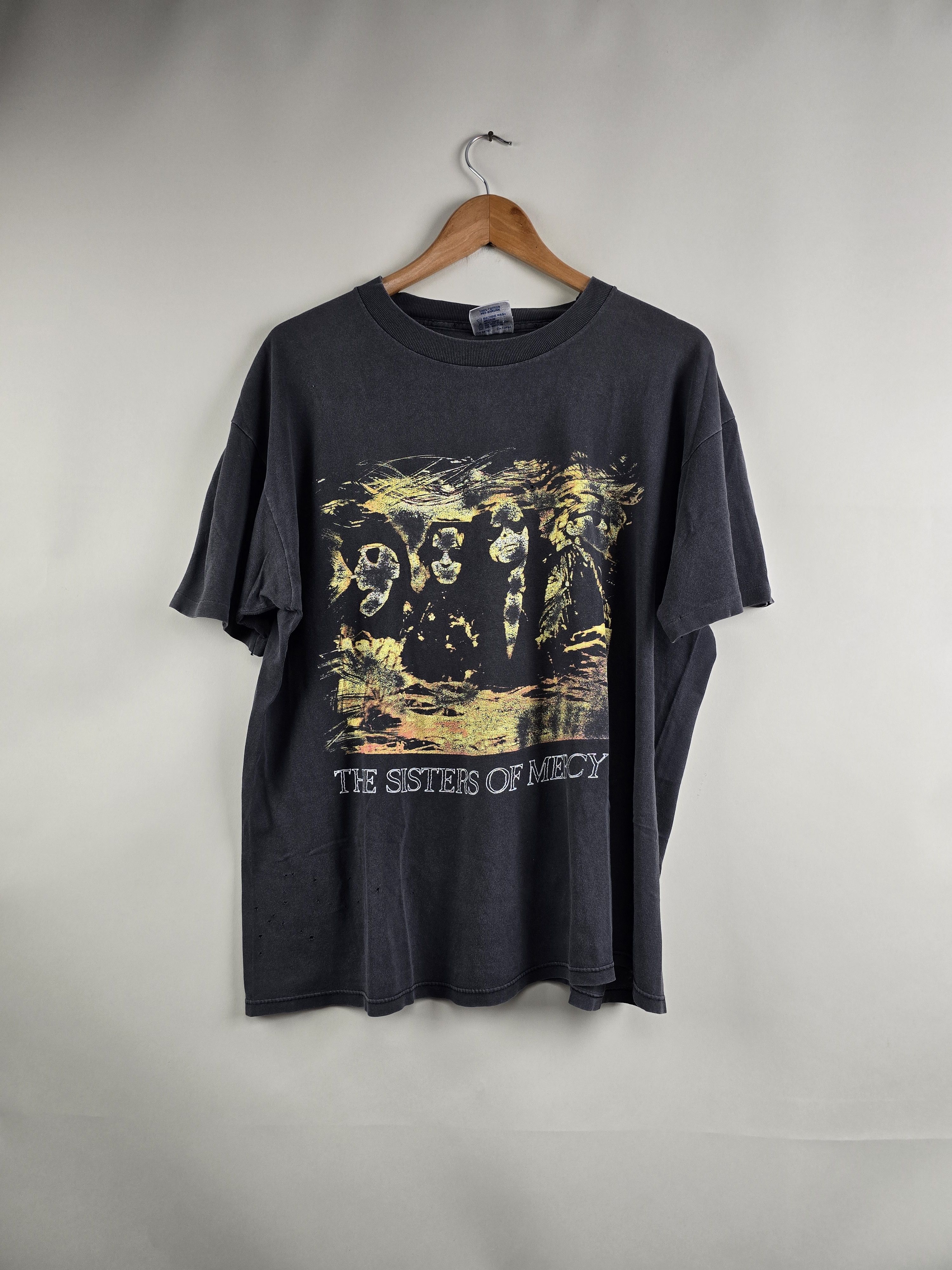 Band Tees × Vintage 90s The Sisters of Mercy Vision Thing Tour XL 22" 27" Size US XL / EU 56 / 4 - 1 Thumbnail