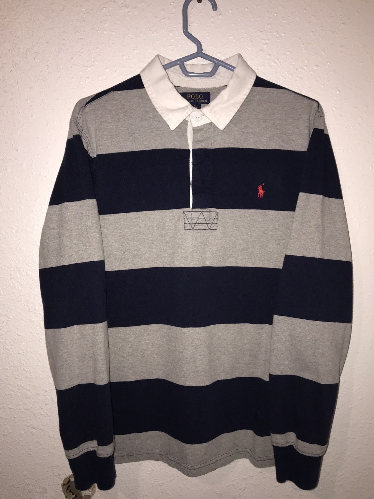 Polo Ralph Lauren Vintage 90s Polo Ralph Lauren Rugby long sleeve Size US XL / EU 56 / 4 - 1 Thumbnail