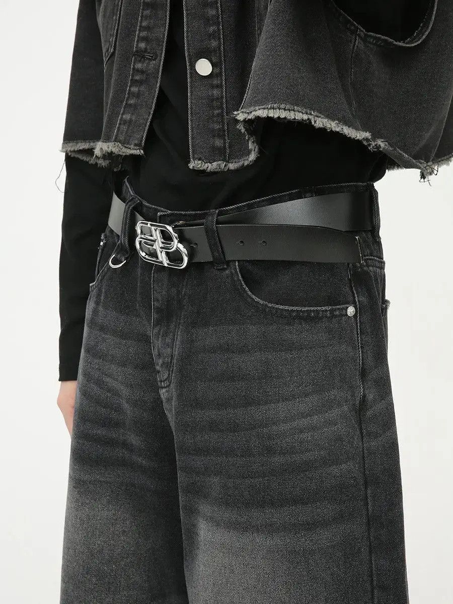 Japanese Brand Retro loose flared wide leg denim shorts Size US 32 / EU 48 - 4 Thumbnail